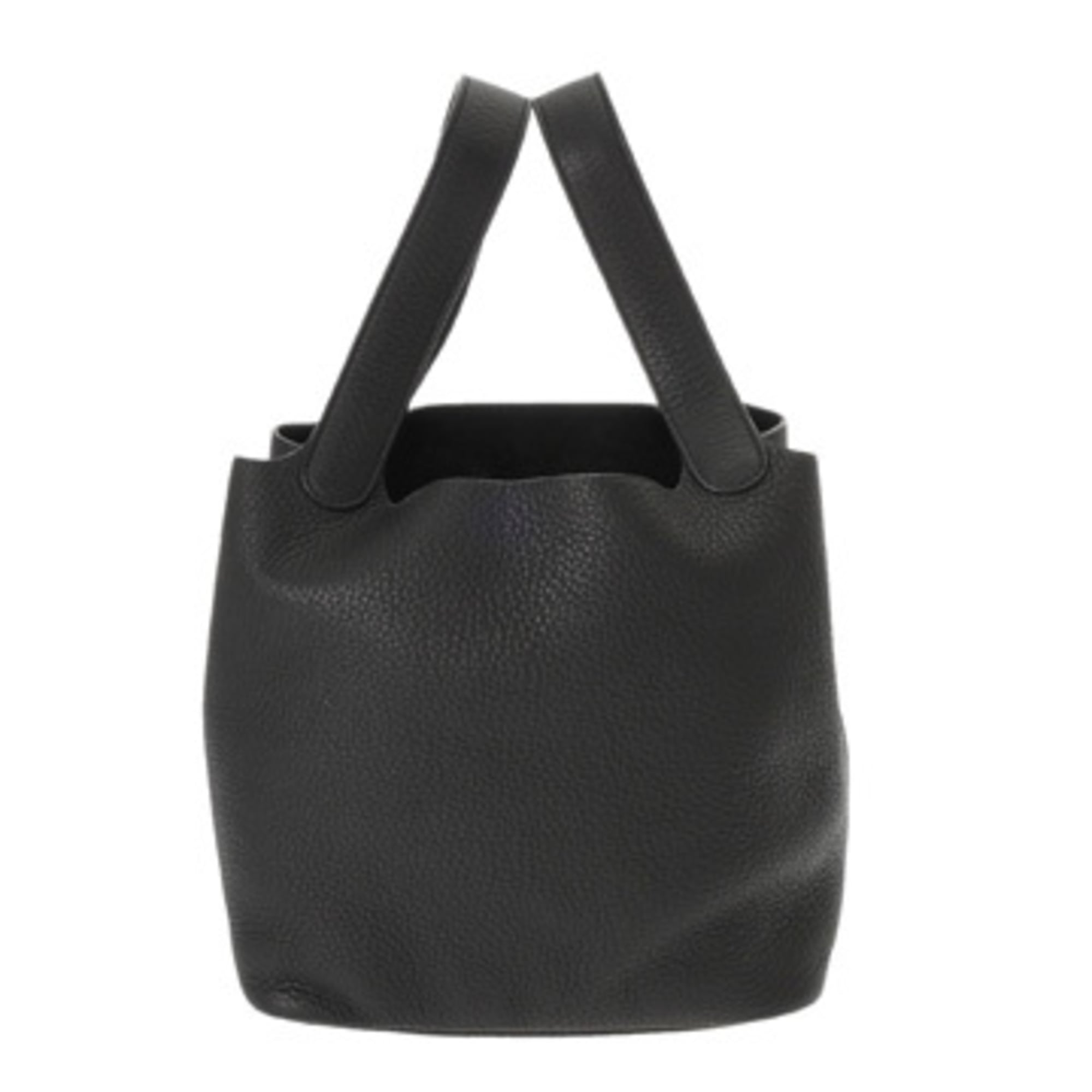 Hermes Black Taurillon Clemence Leather Handbag (Pre-Owned)