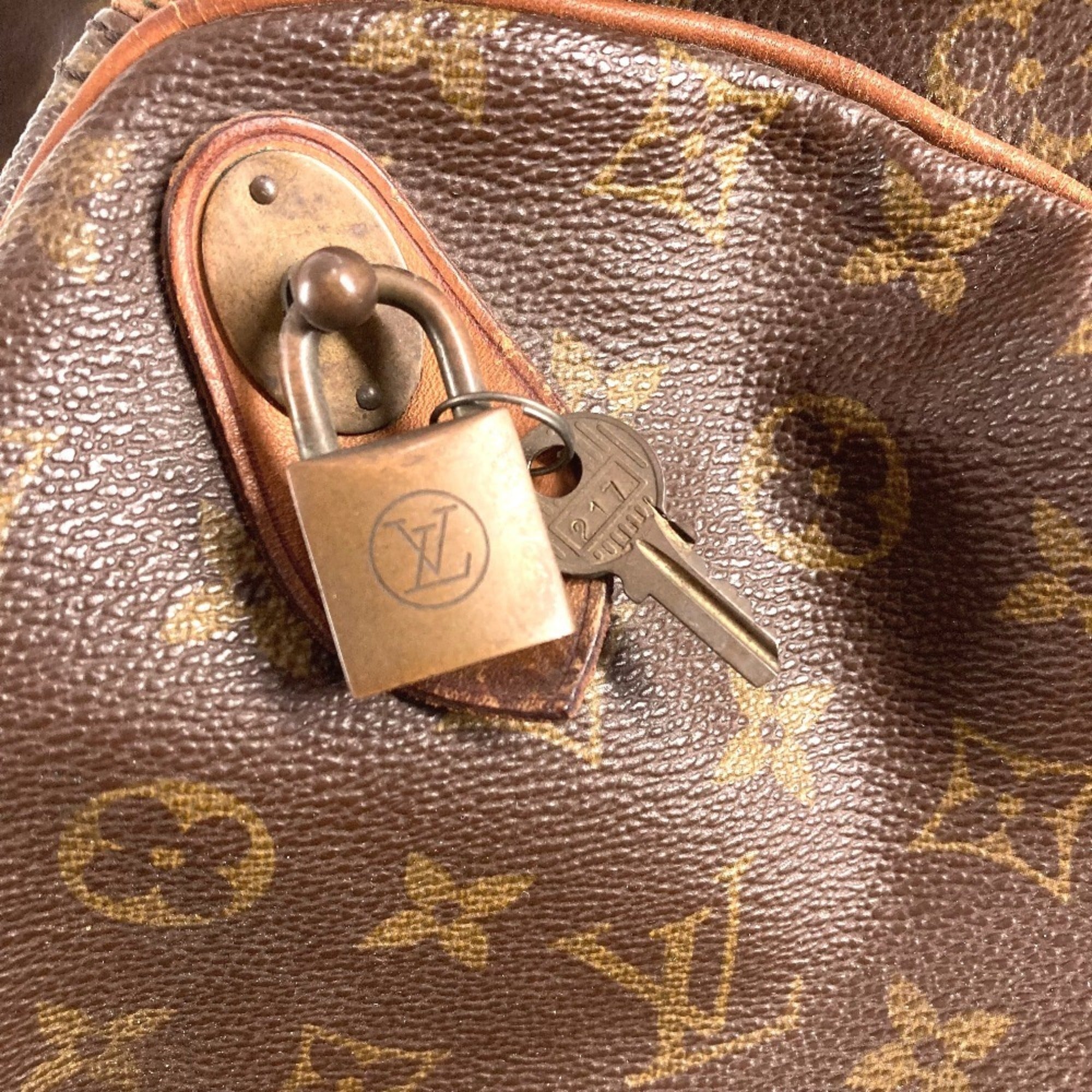 Louis Vuitton Brown Monogram Canvas Boston Bag Handbag (Pre-Owned)