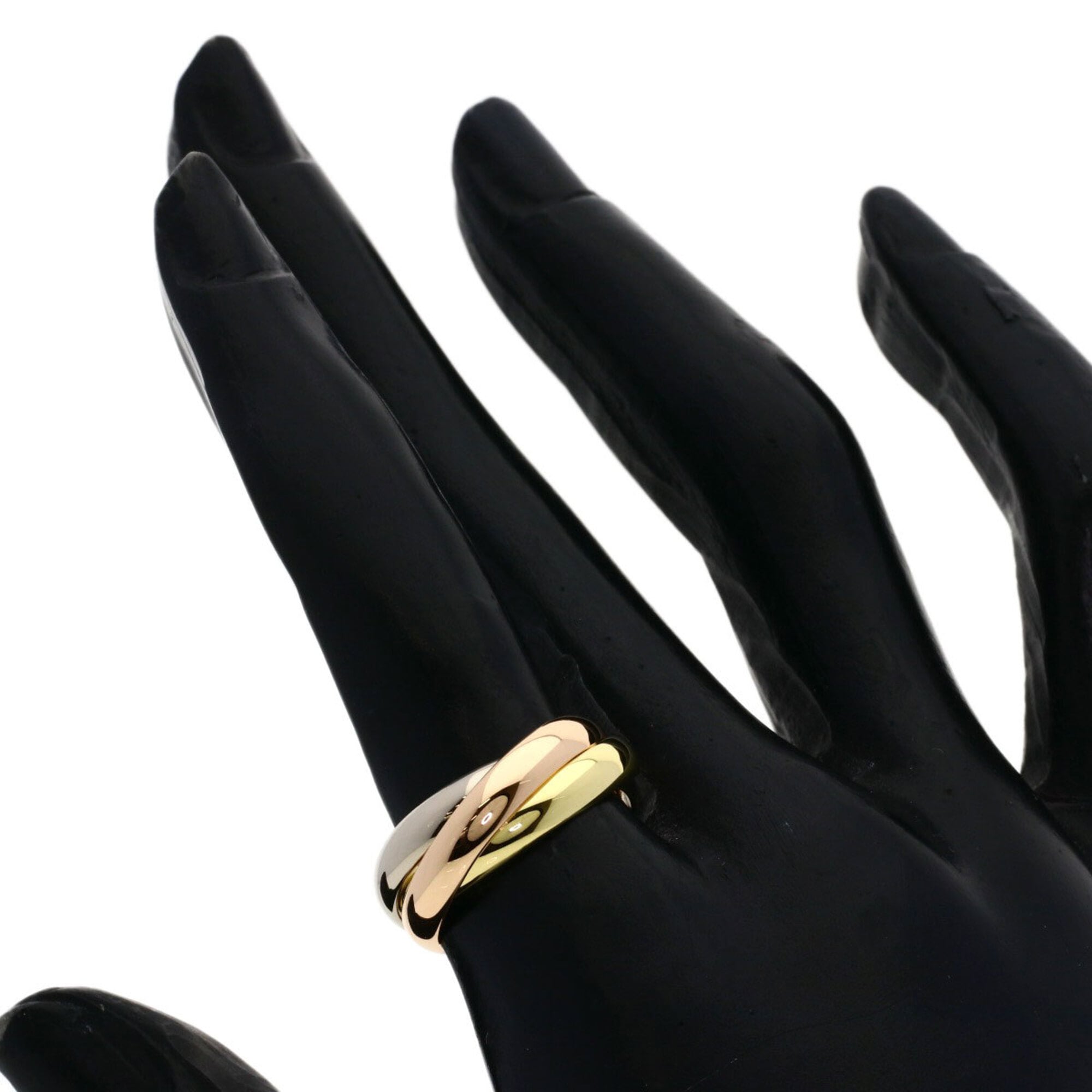 Cartier Yellow Gold (18K) White Gold (18K) Band Ring (Pre-Owned)