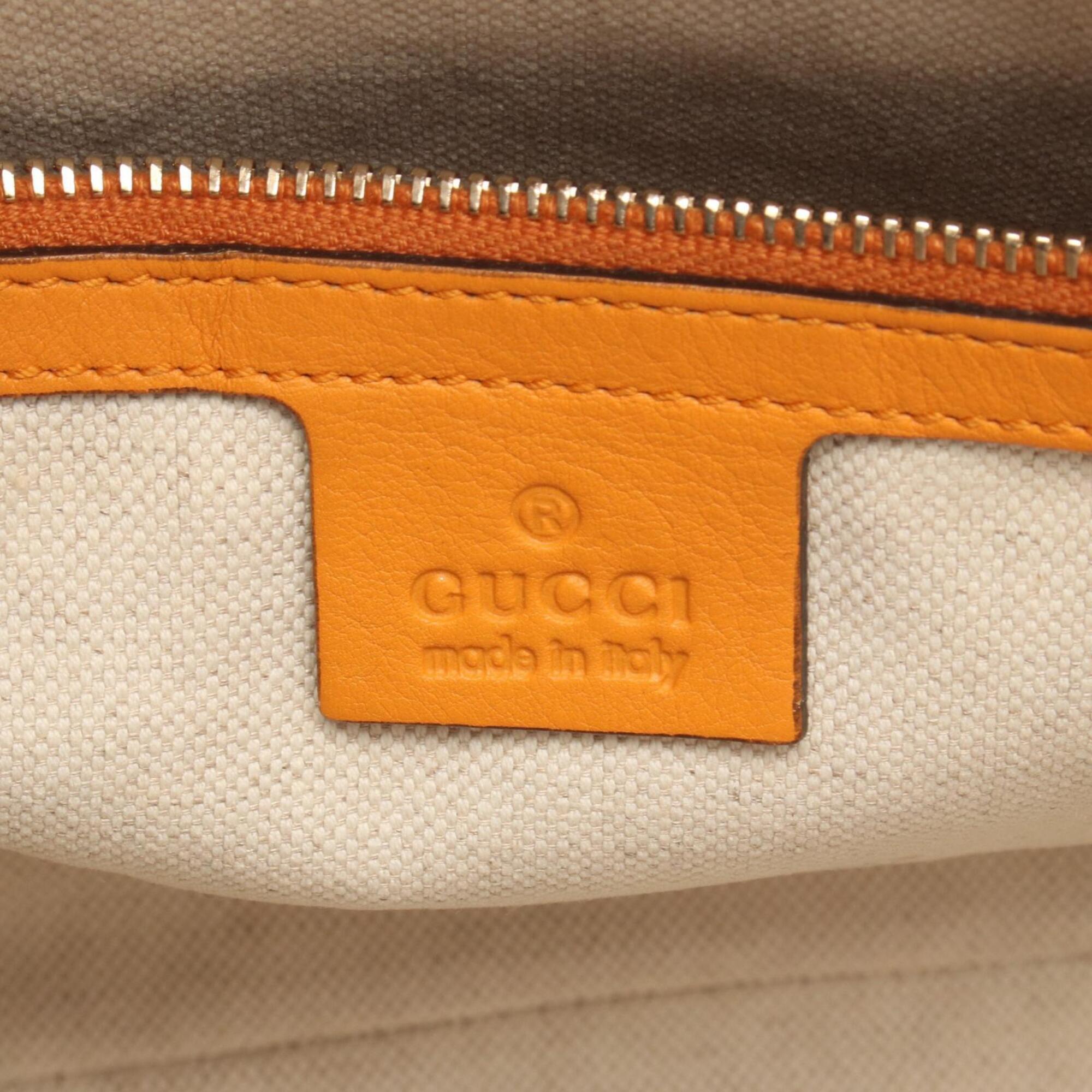 Gucci Orange Leather Handbag (Pre-Owned)