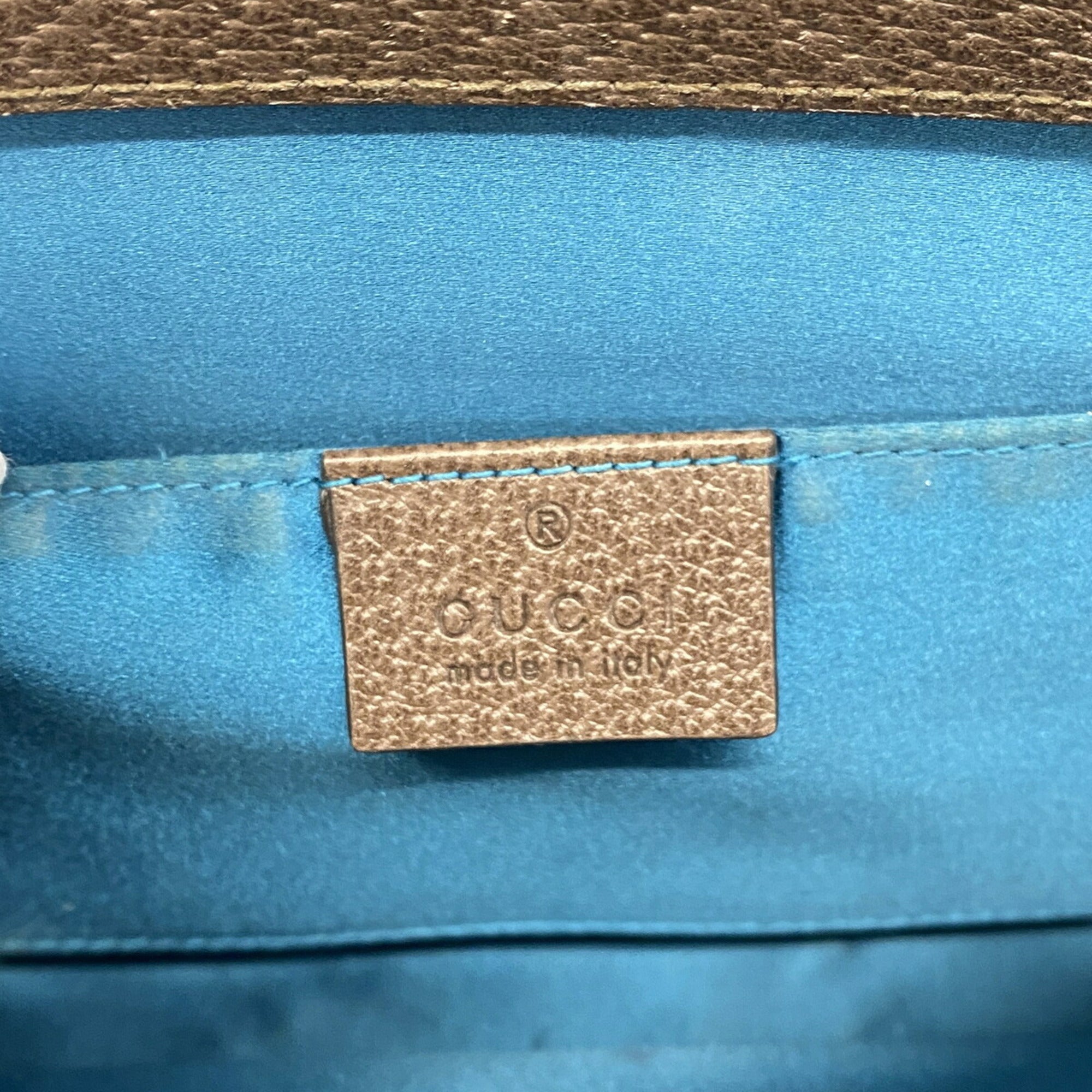 Gucci Beige Brown Pvc Shoulder Bag (Pre-Owned)