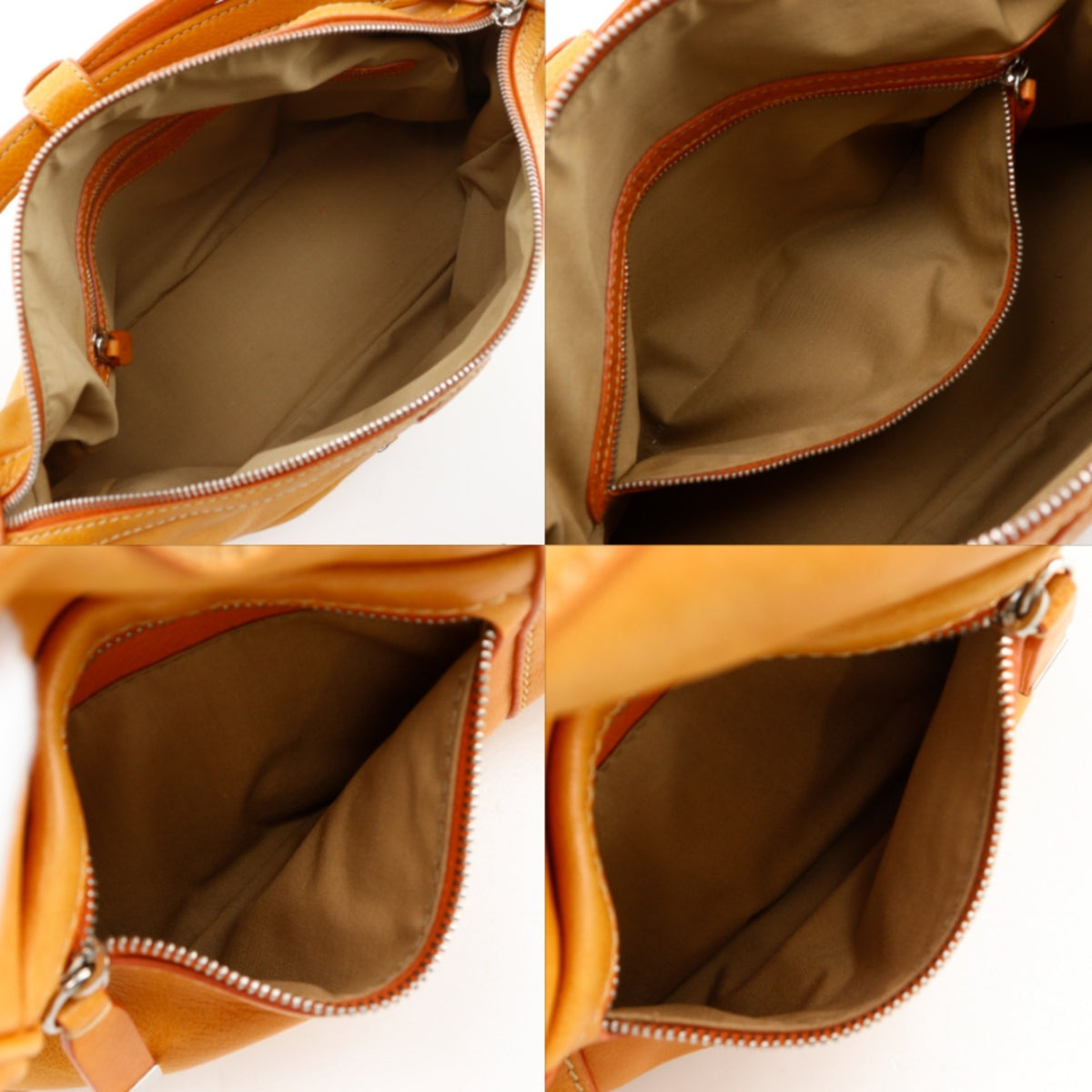 Tod's Orange Leather Shoulder Bag (Pre-Owned)