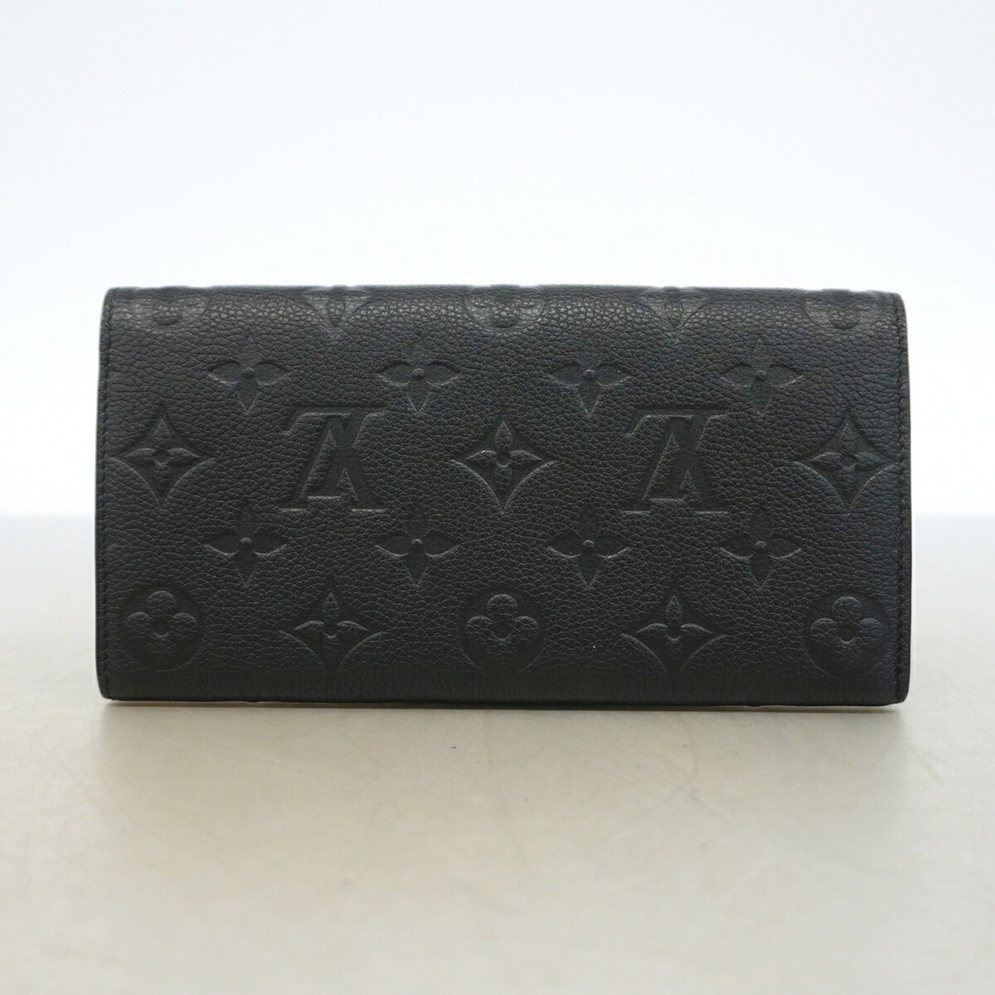 Louis Vuitton Noir Long Wallet (Bi-Fold) (Pre-Owned)