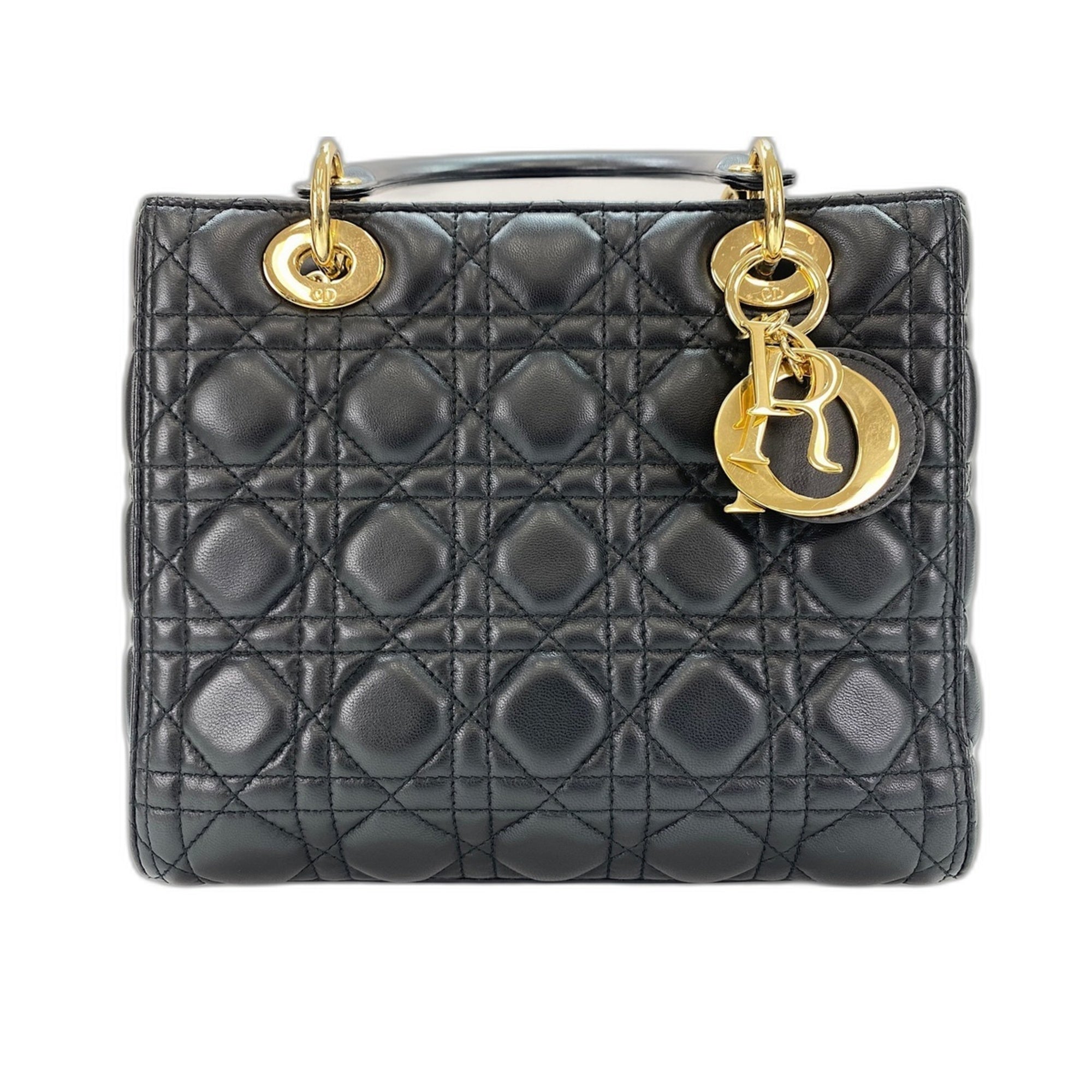 Christian Dior Black Leather Handbag (Pre-Owned)