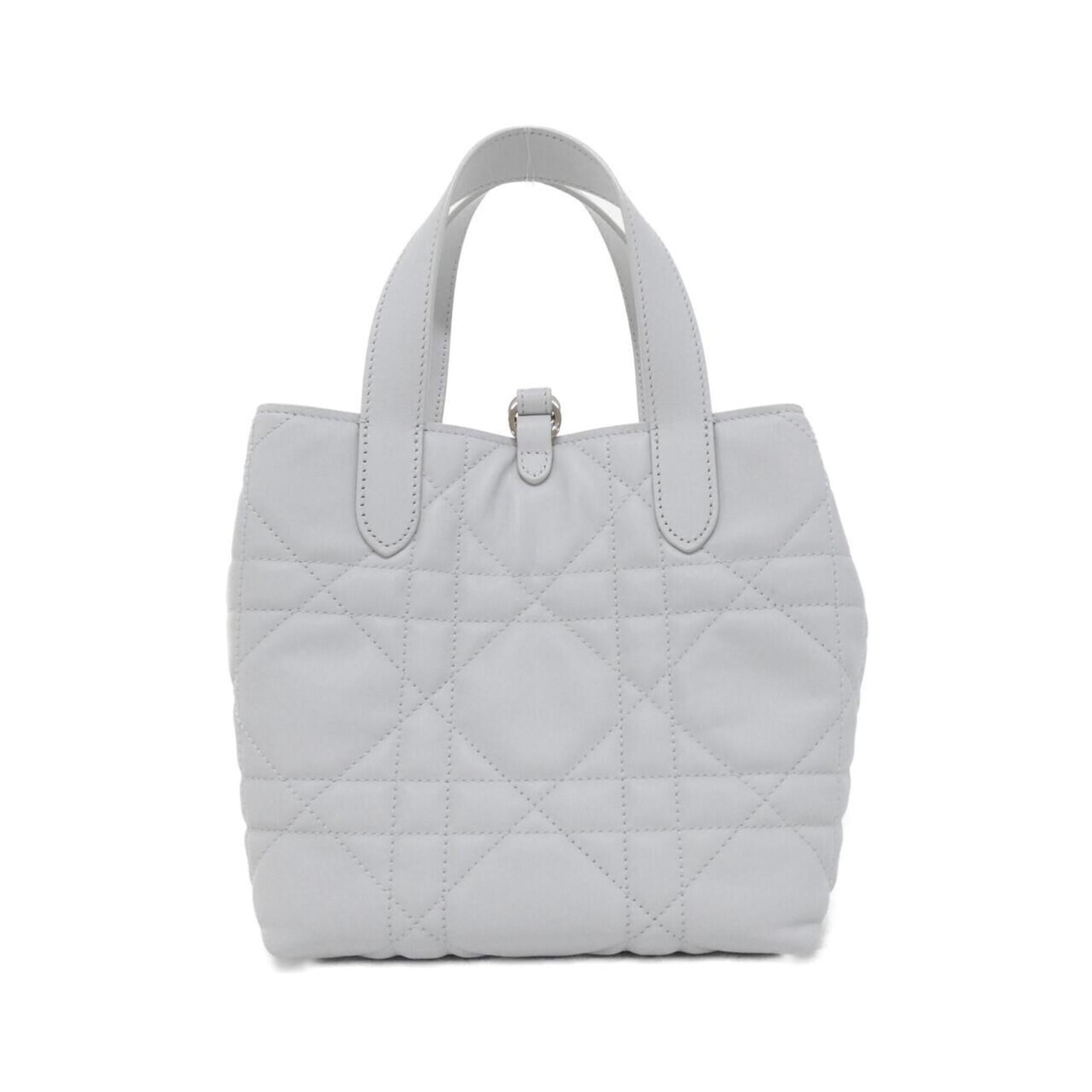 Christian Dior Gray Leather Handbag (Pre-Owned)