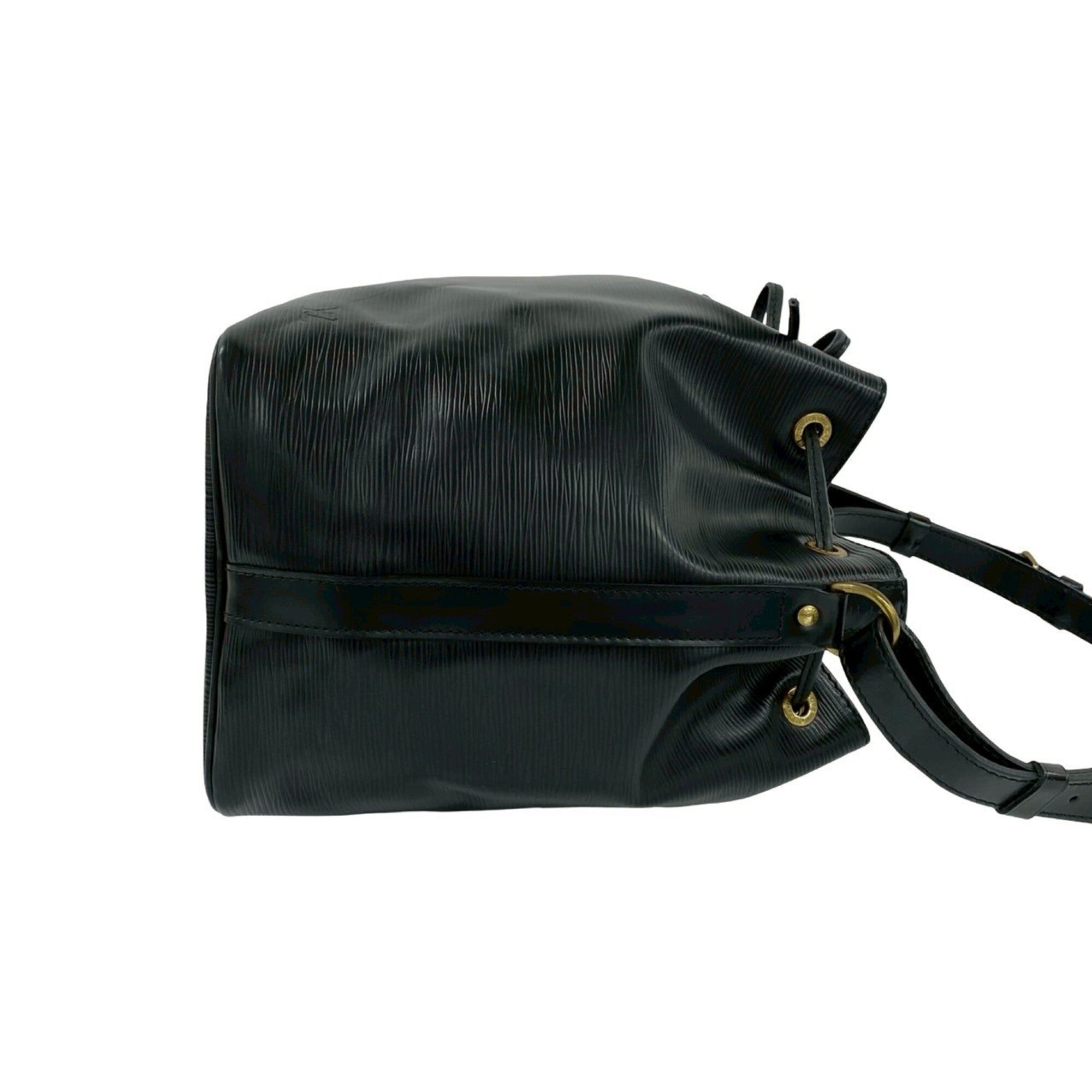 Louis Vuitton Black Leather Shoulder Bag (Pre-Owned)