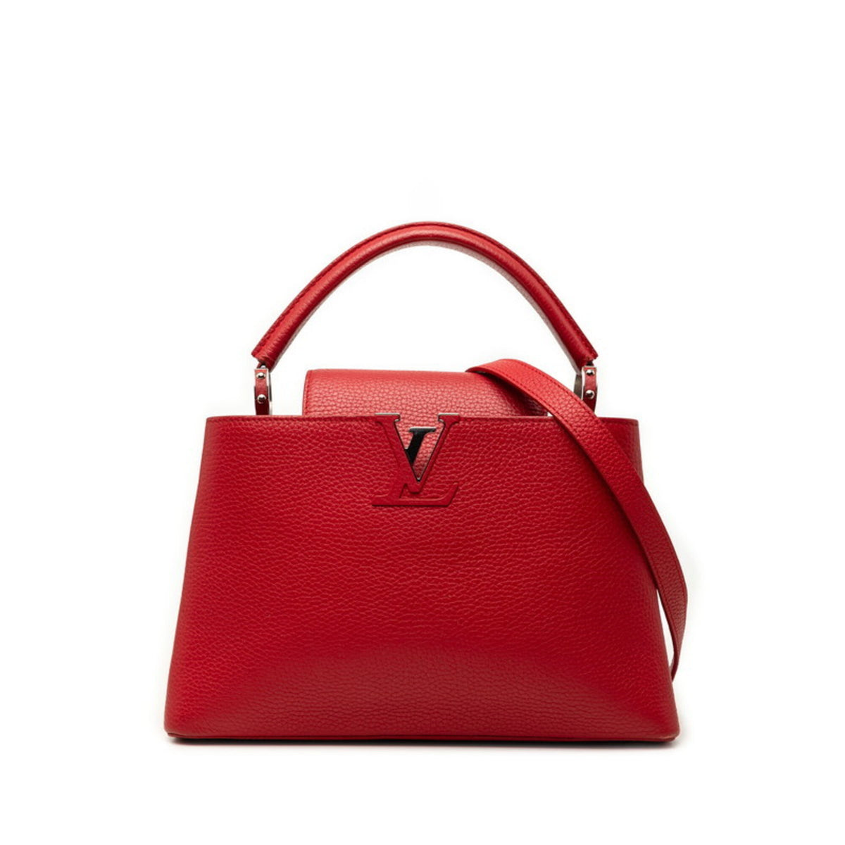 Louis Vuitton Red Color Ruby Leather Handbag Shoulder Bag (Pre-Owned)