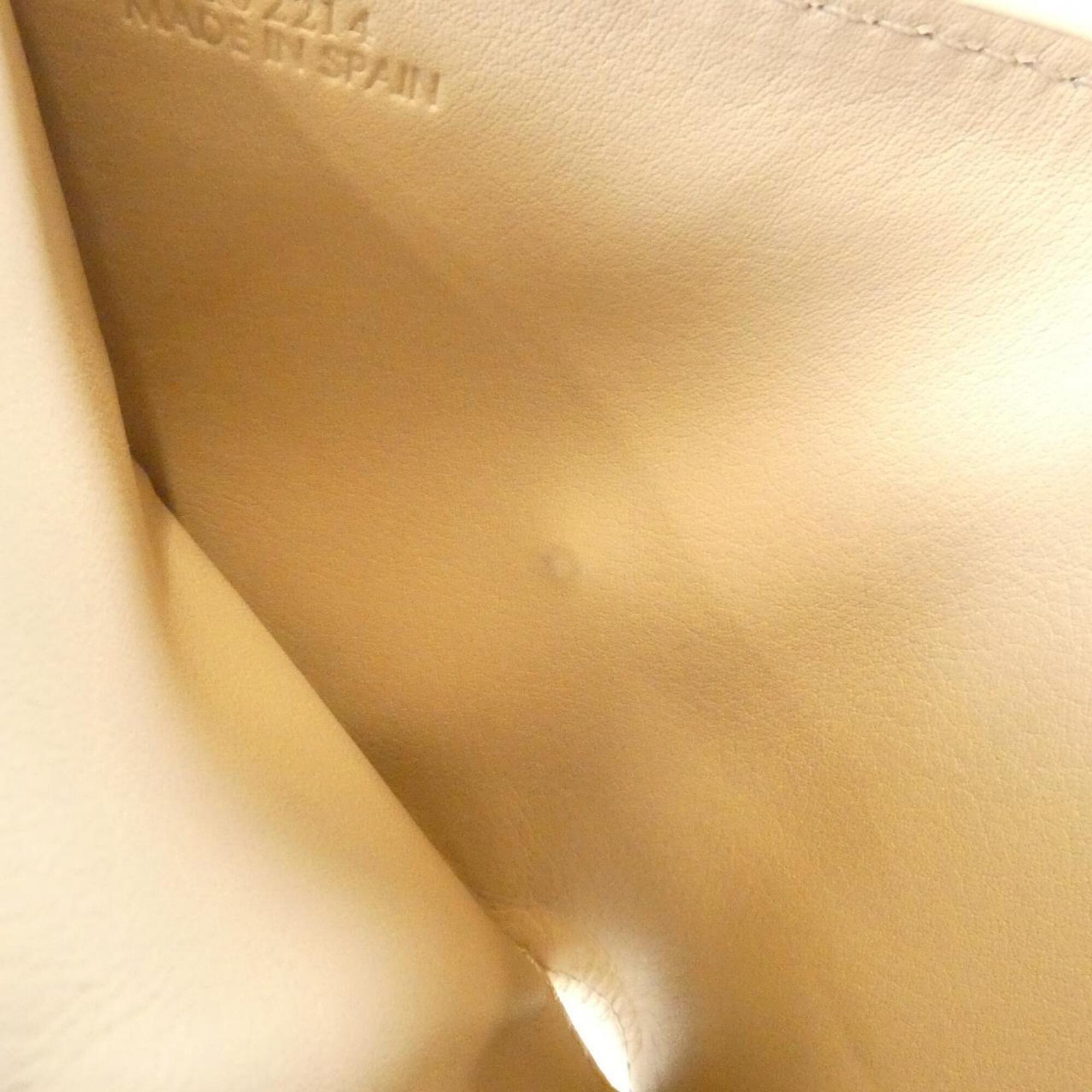 Loewe Beige Leather Wallet (Tri-Fold) (Pre-Owned)