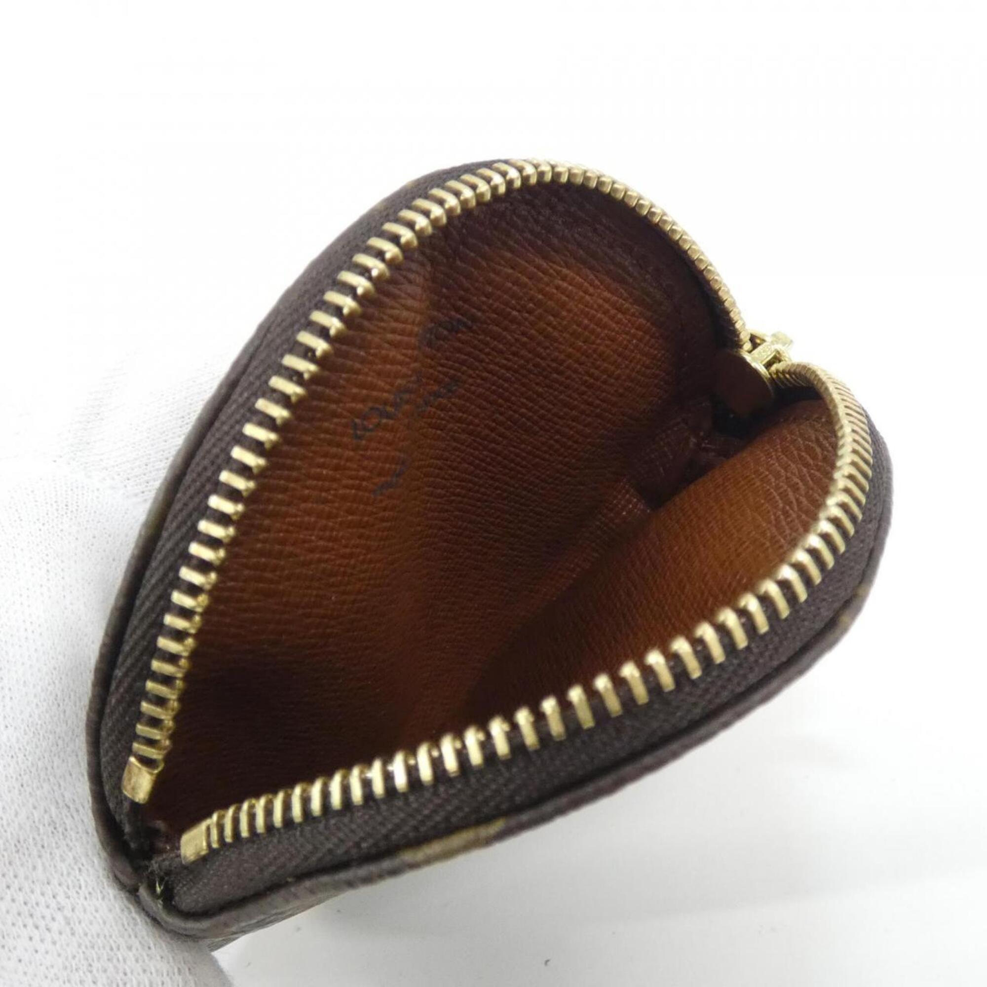 Louis Vuitton Marron Monogram Coated Canvas Coin Purse/Coin Case (Pre-Owned)