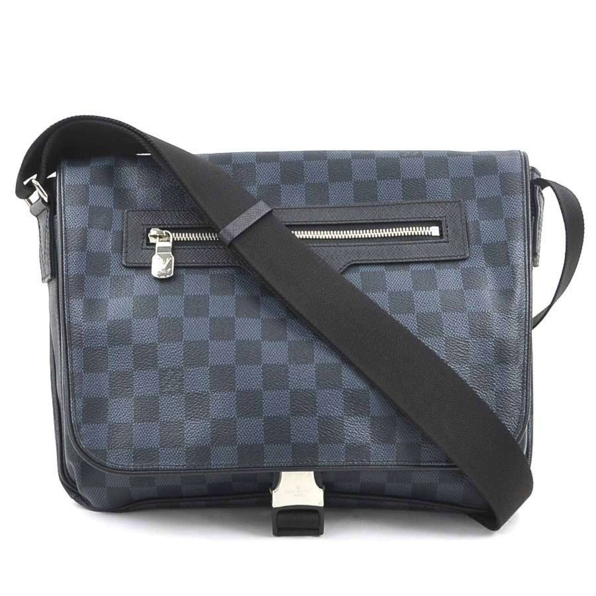 Louis Vuitton Damier Cobalt Navy Messenger Bag Shoulder Bag (Pre-Owned)
