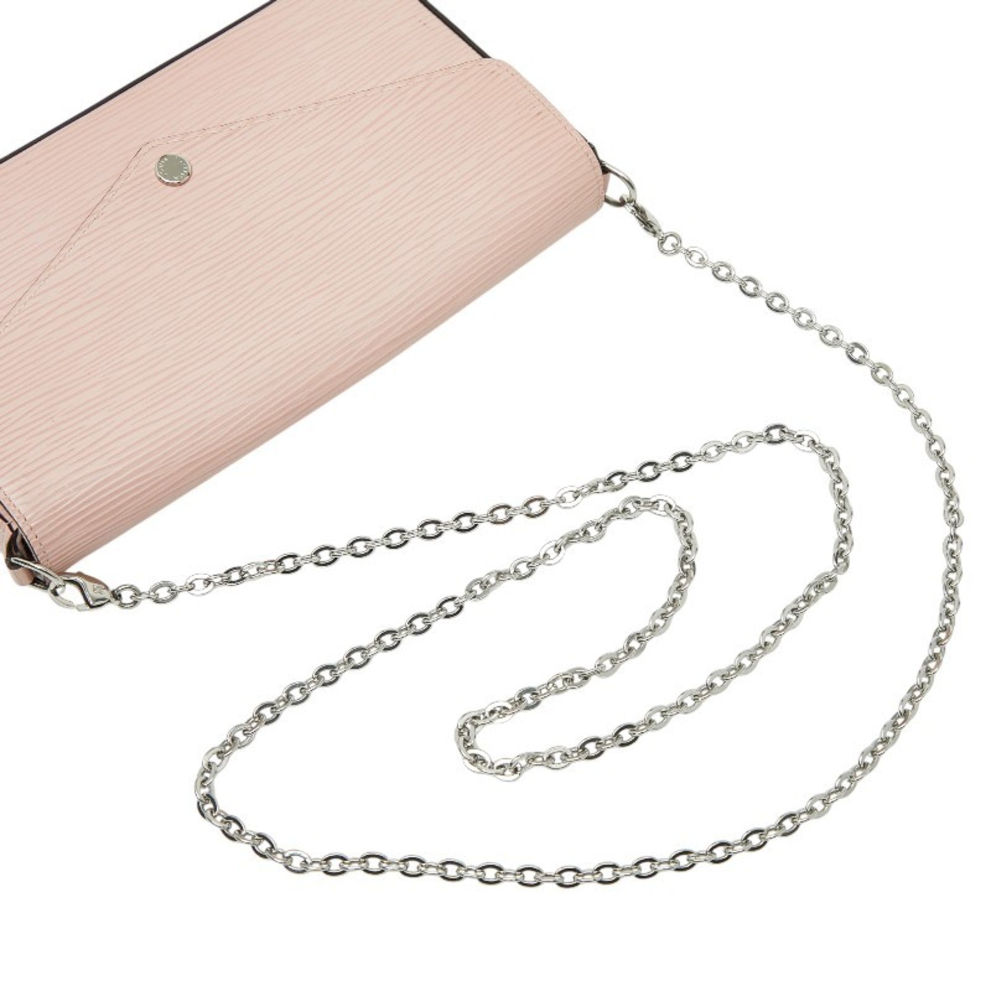 Louis Vuitton Pink Rose Ballerine Leather Pochette Shoulder Bag (Pre-Owned)