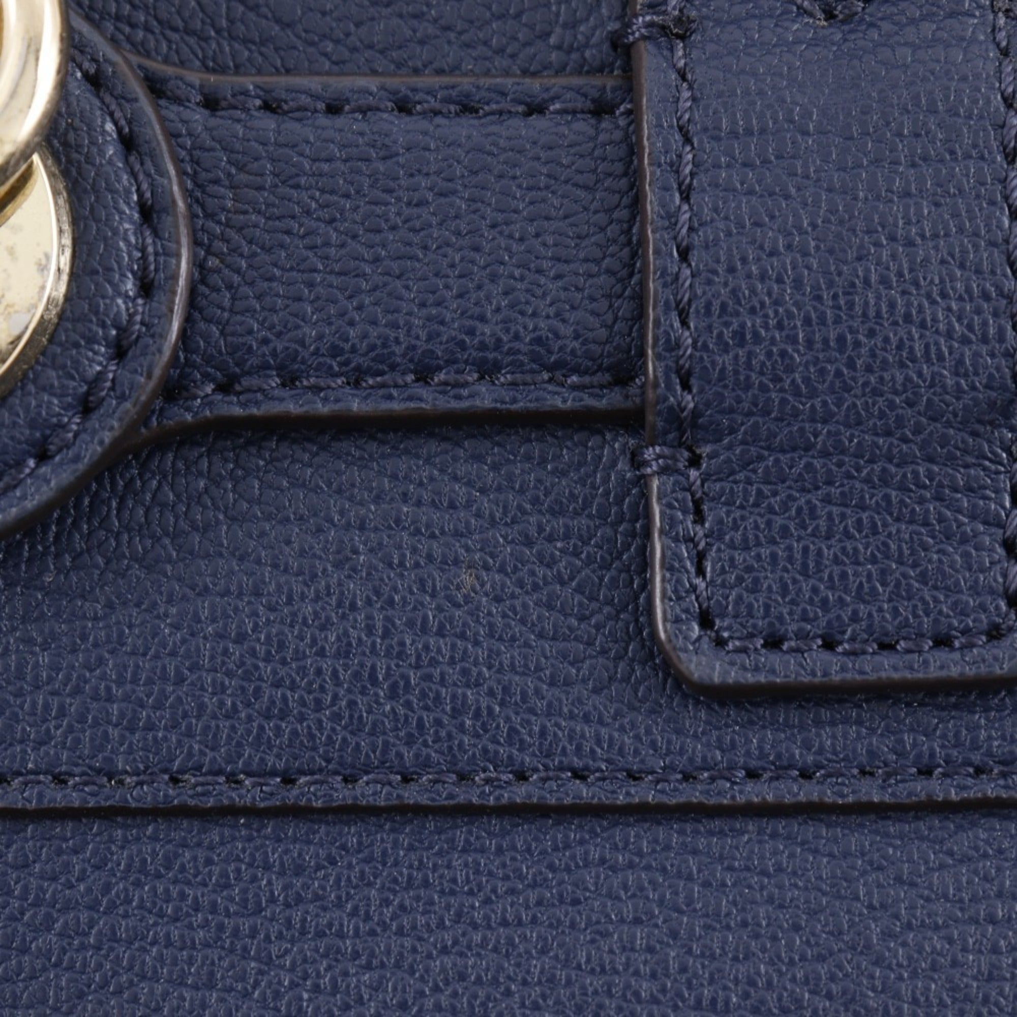 Michael Kors Navy Leather Handbag (Pre-Owned)