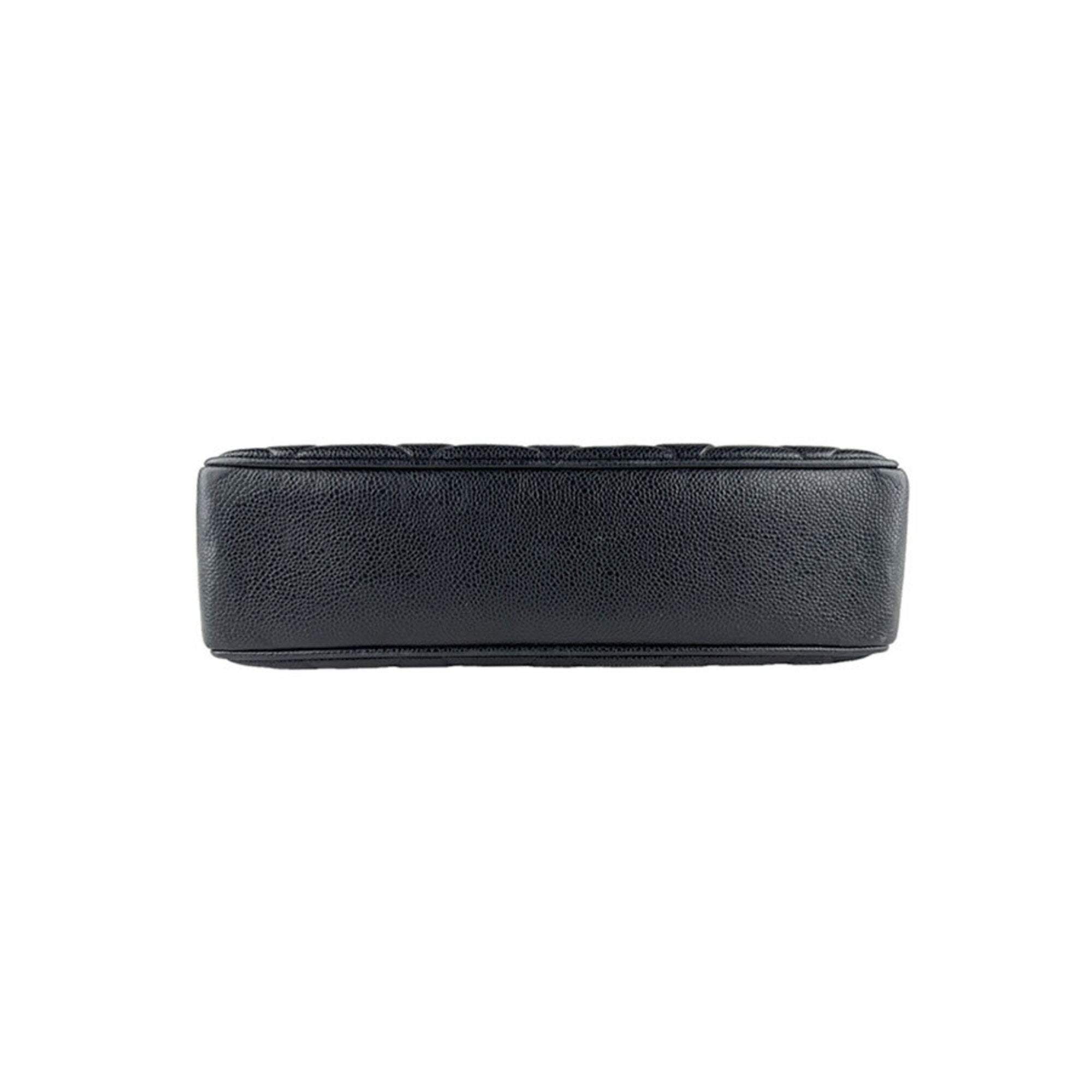 Chanel Black Grained Calfskin Shoulder Bag (Pre-Owned)