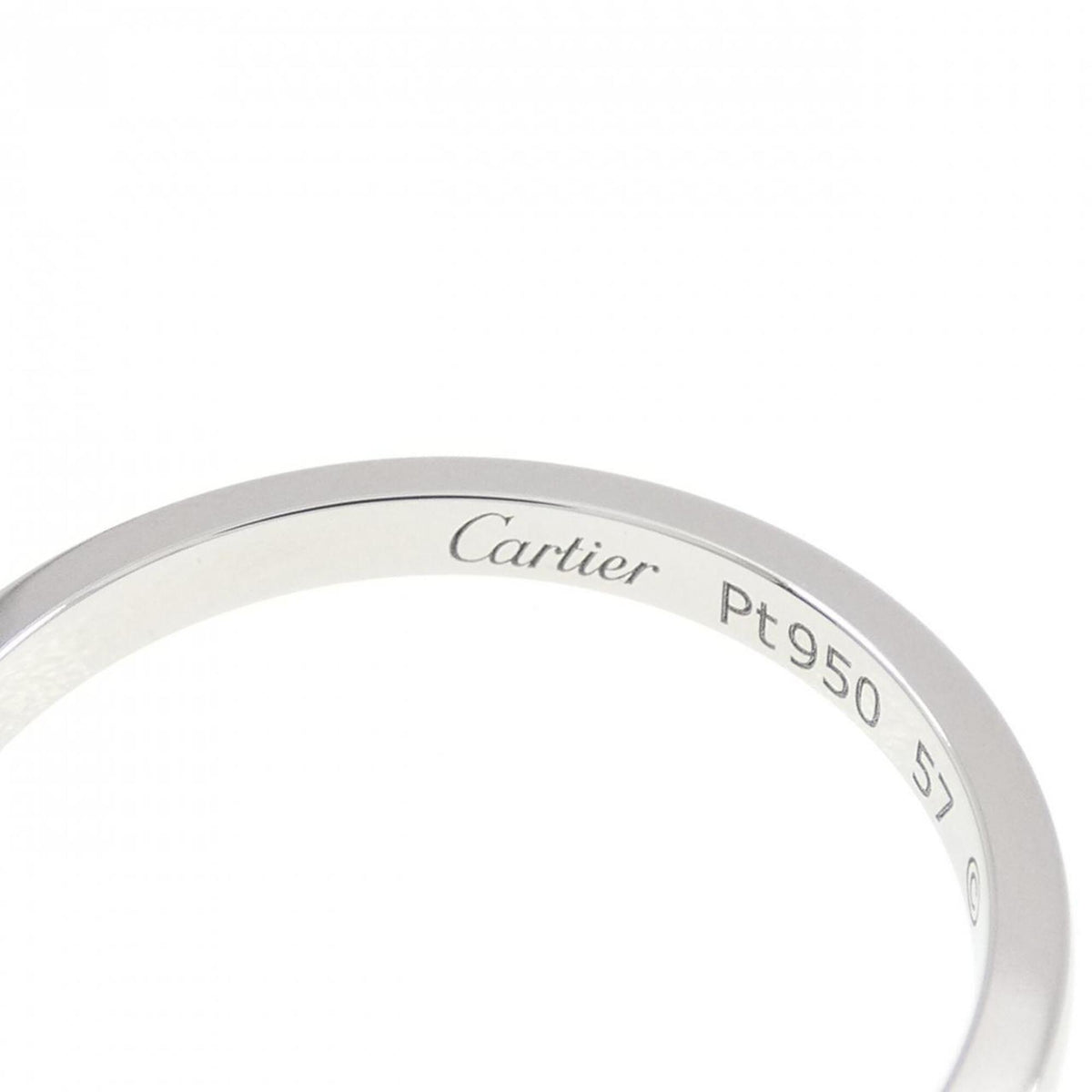 Cartier Platinum 950 Band Ring (Pre-Owned)