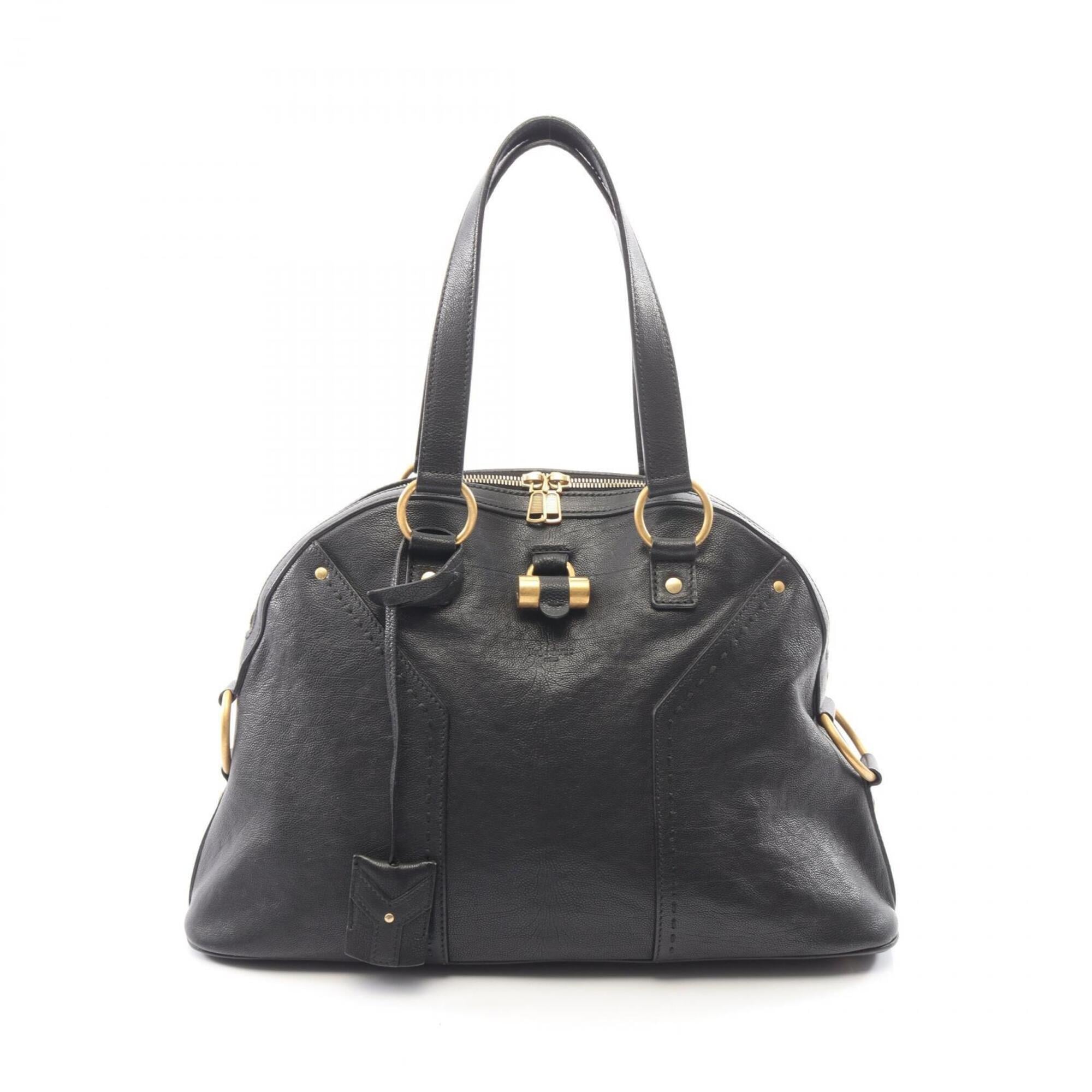 Yves Saint Laurent Black Leather Handbag (Pre-Owned)