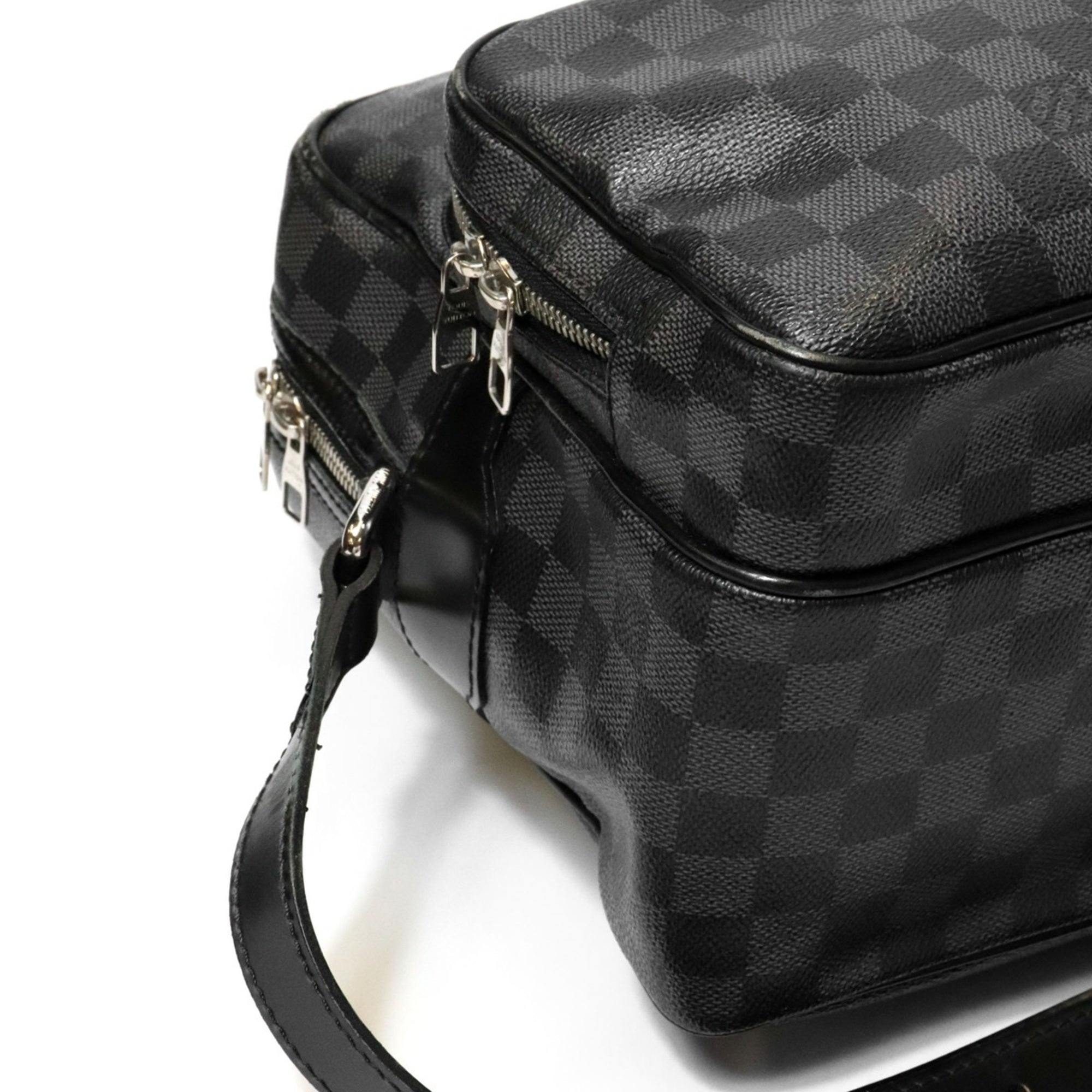 Louis Vuitton Black Damier Graphite Shoulder Bag (Pre-Owned)