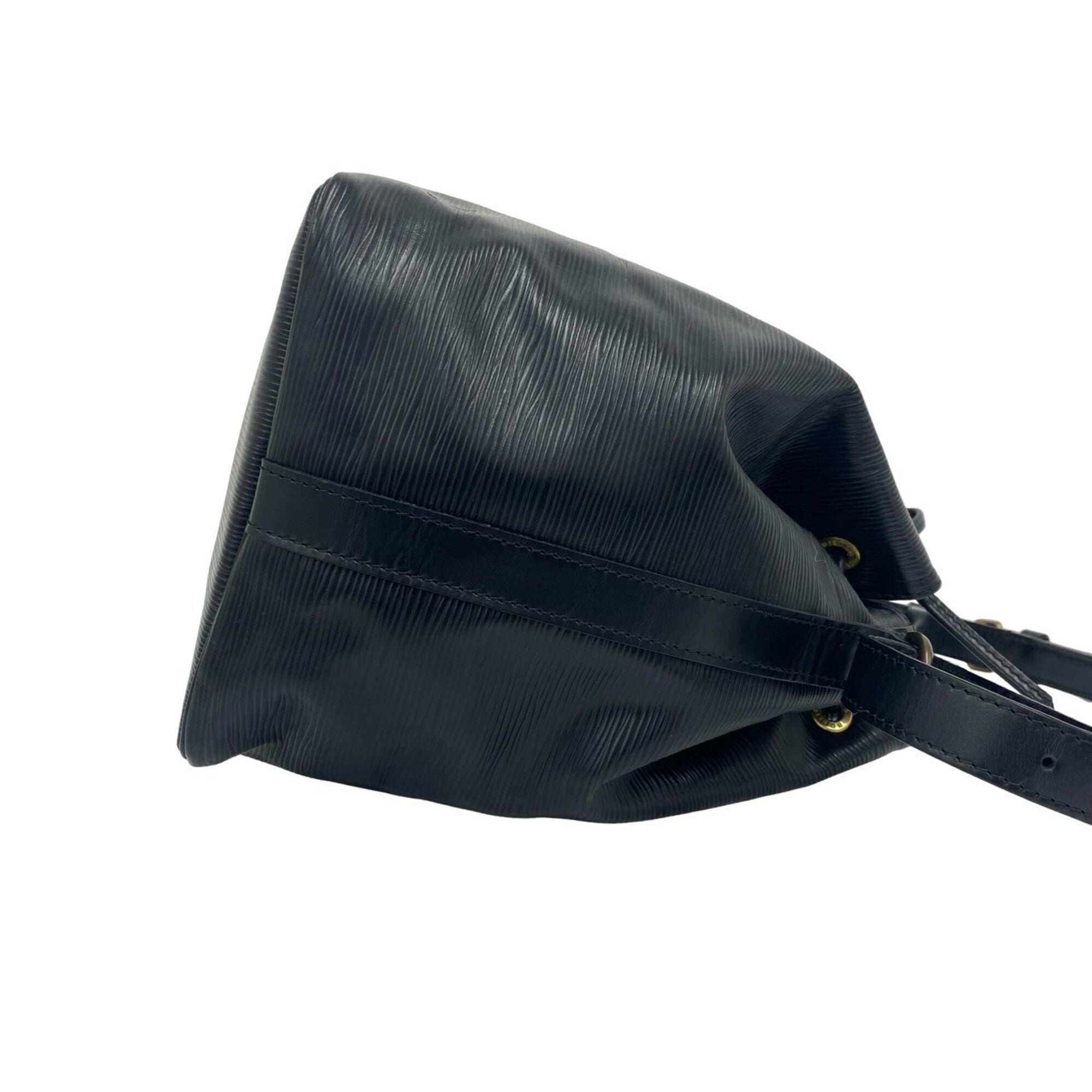 Louis Vuitton Black Leather Shoulder Bag (Pre-Owned)