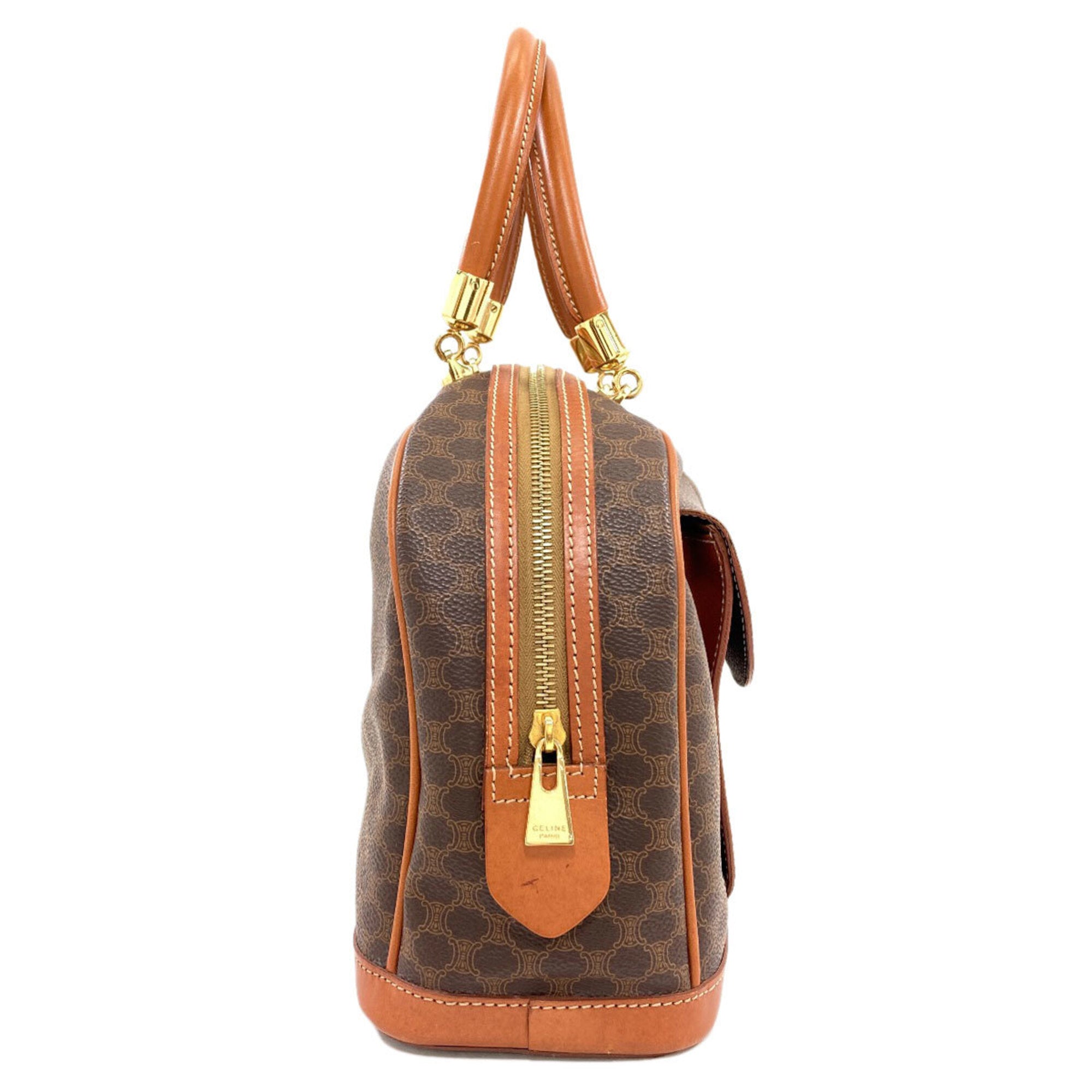 Celine Brown Pvc Leather Handbag (Pre-Owned)