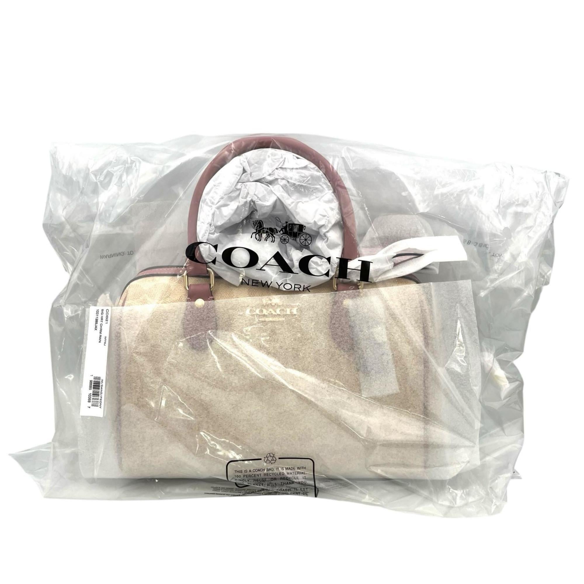 Coach Beige Coated Canvas Handbag (Pre-Owned)