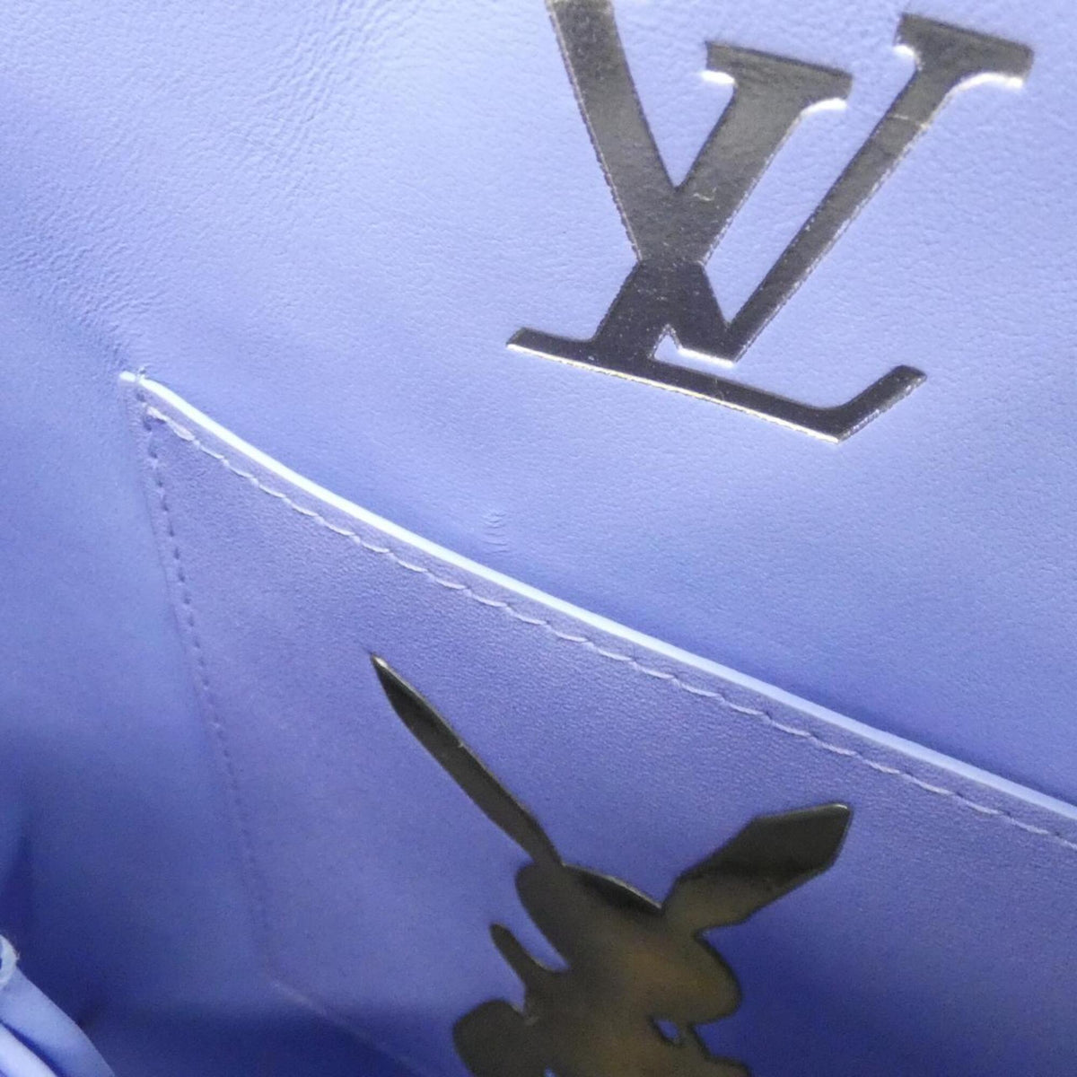 Louis Vuitton Blue Coated Canvas Handbag (Pre-Owned)