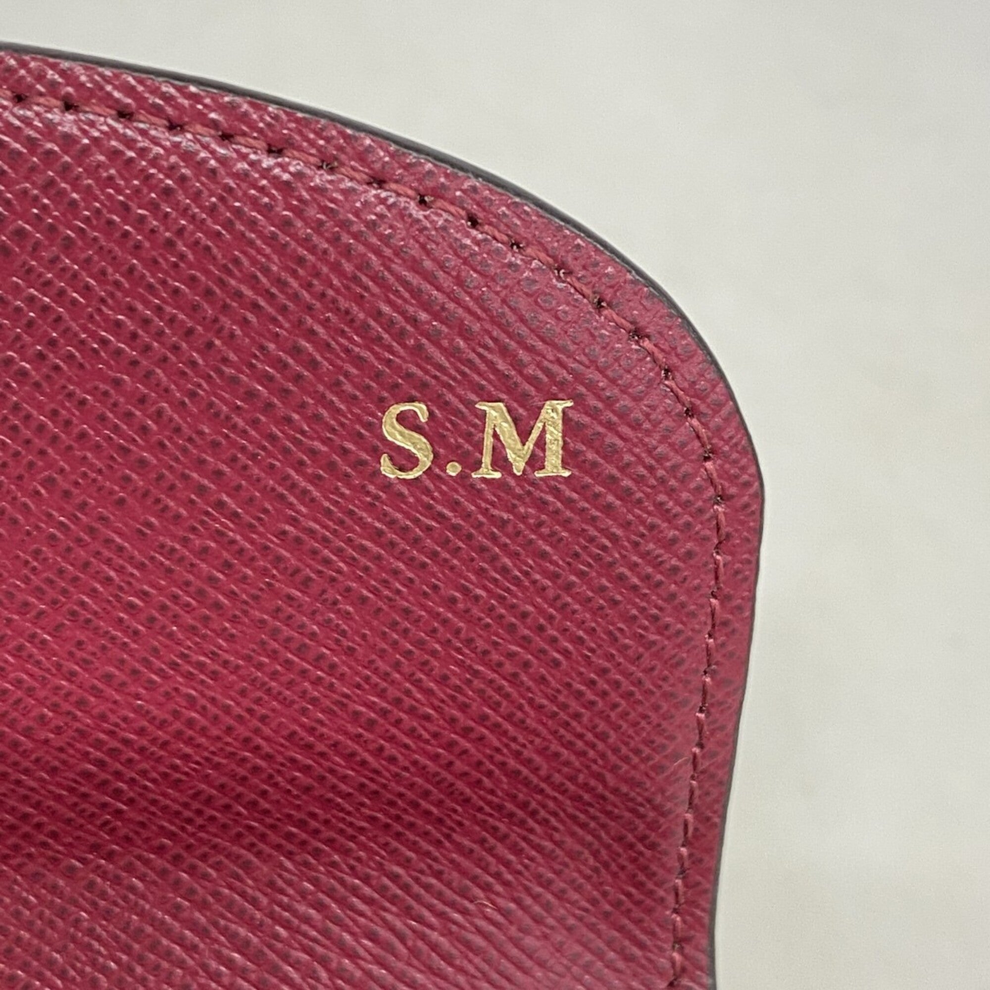 Louis Vuitton Brown Fuchsia Coin Purse/Coin Case (Pre-Owned)