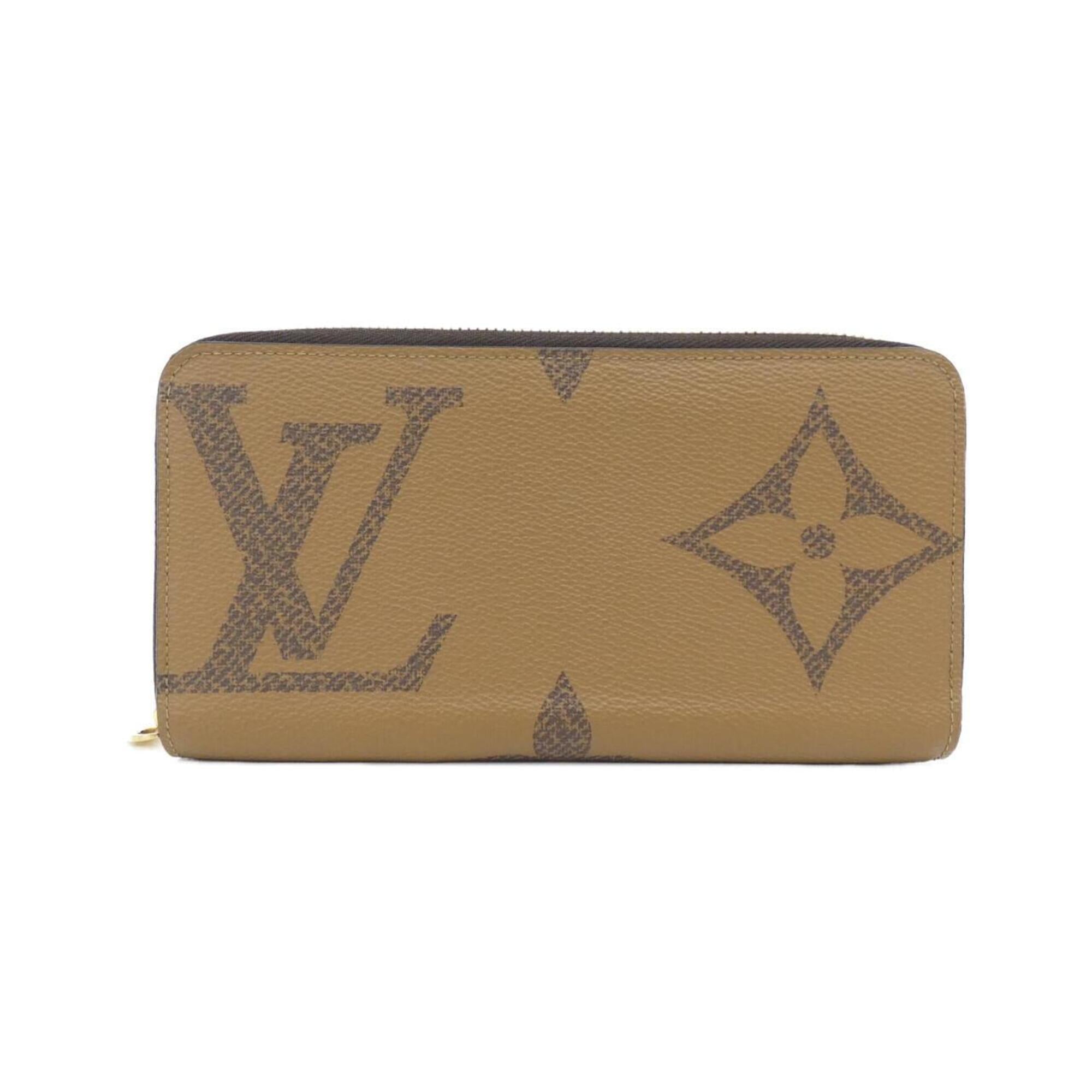 Louis Vuitton Brown Coated Canvas Long Wallet (Bi-Fold) (Pre-Owned)