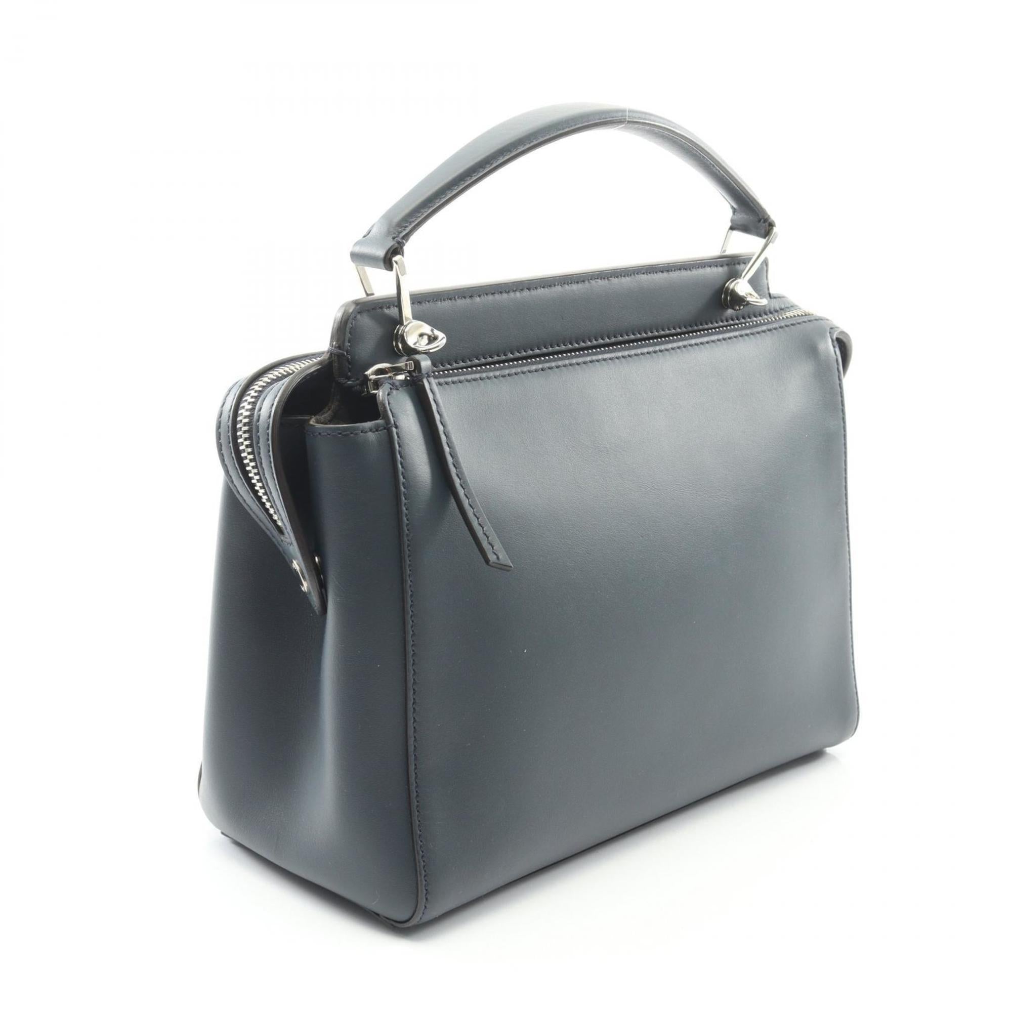 Fendi Navy Leather Handbag (Pre-Owned)