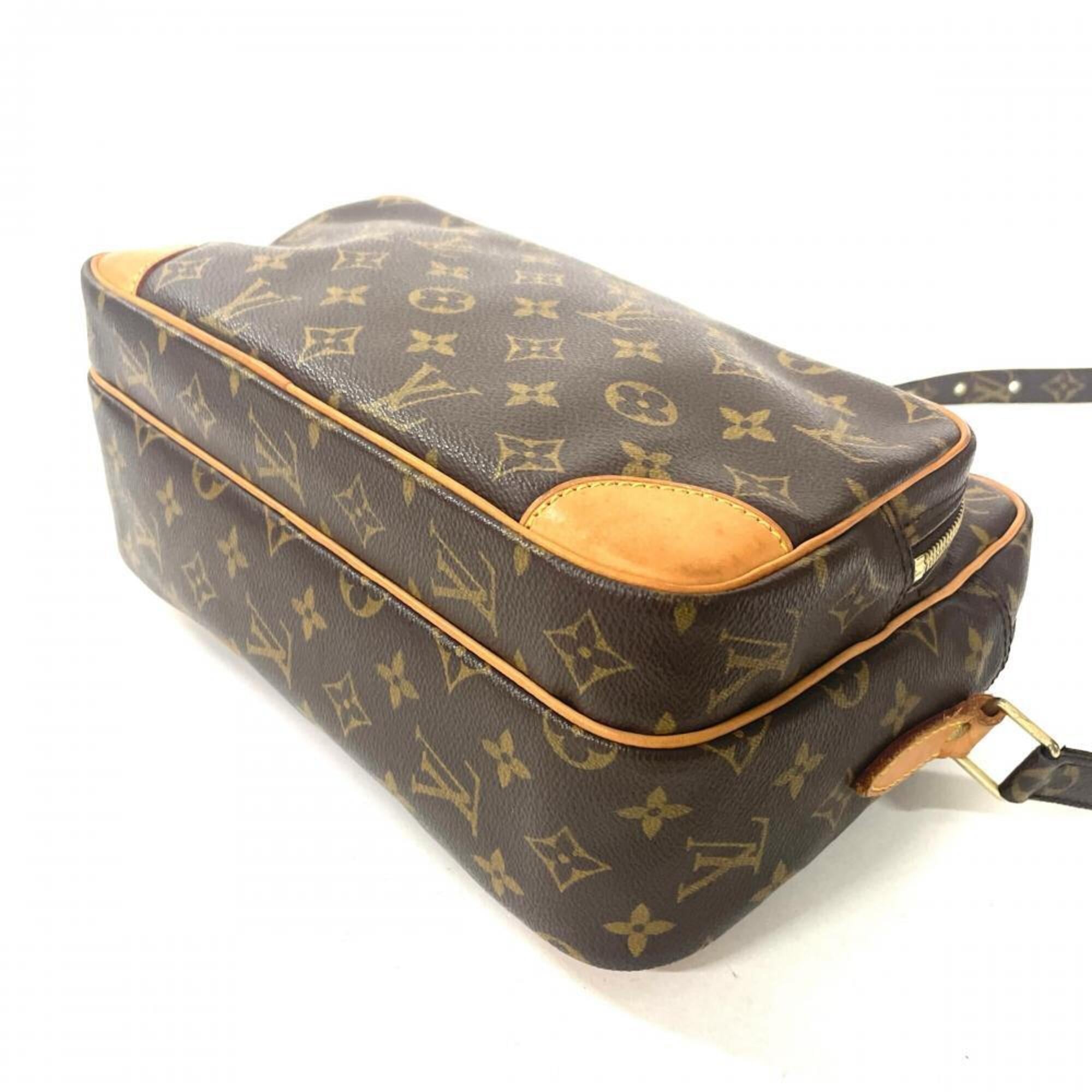 Louis Vuitton Brown Monogram Canvas Shoulder Bag (Pre-Owned)