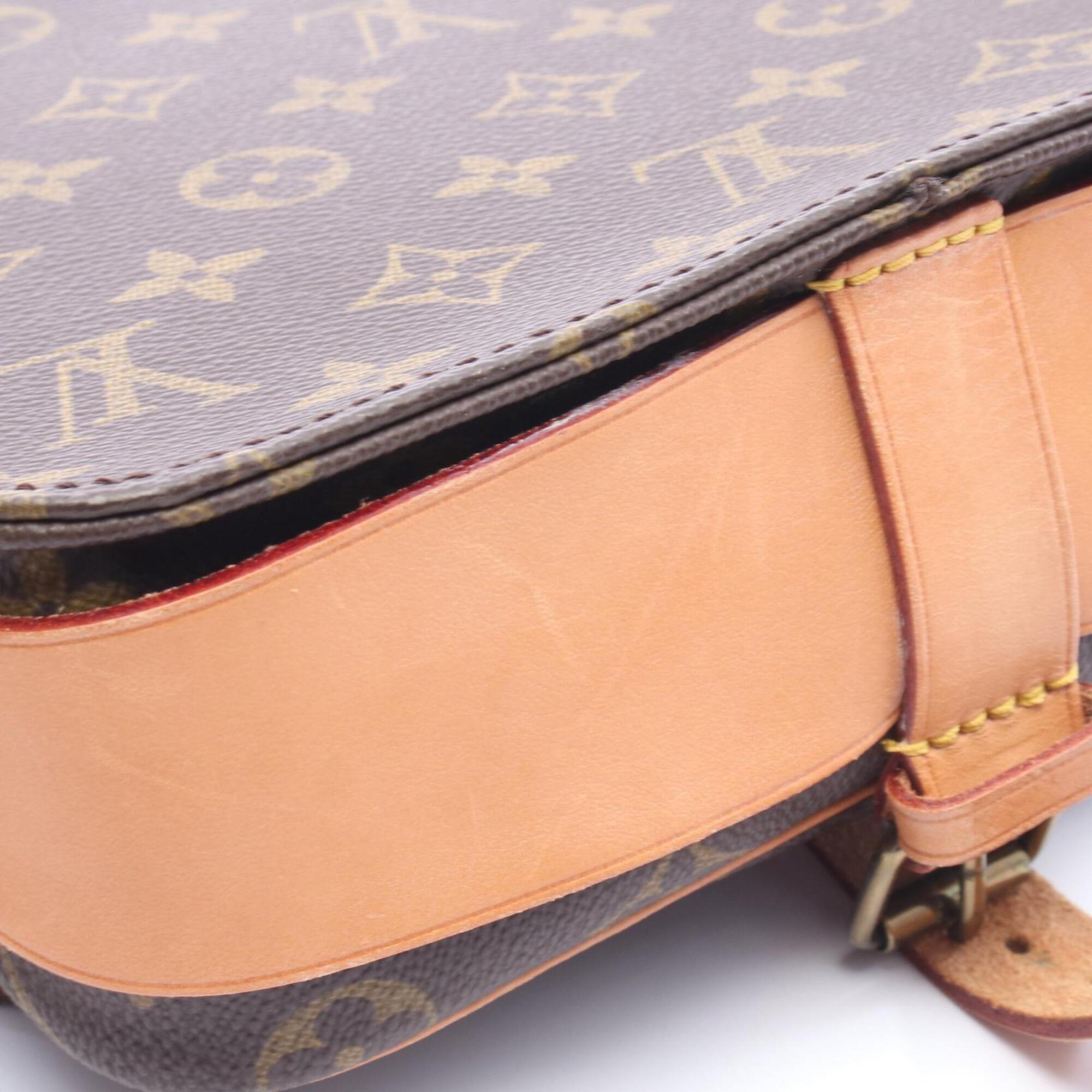 Louis Vuitton Brown Monogram Coated Canvas Leather Shoulder Bag (Pre-Owned)