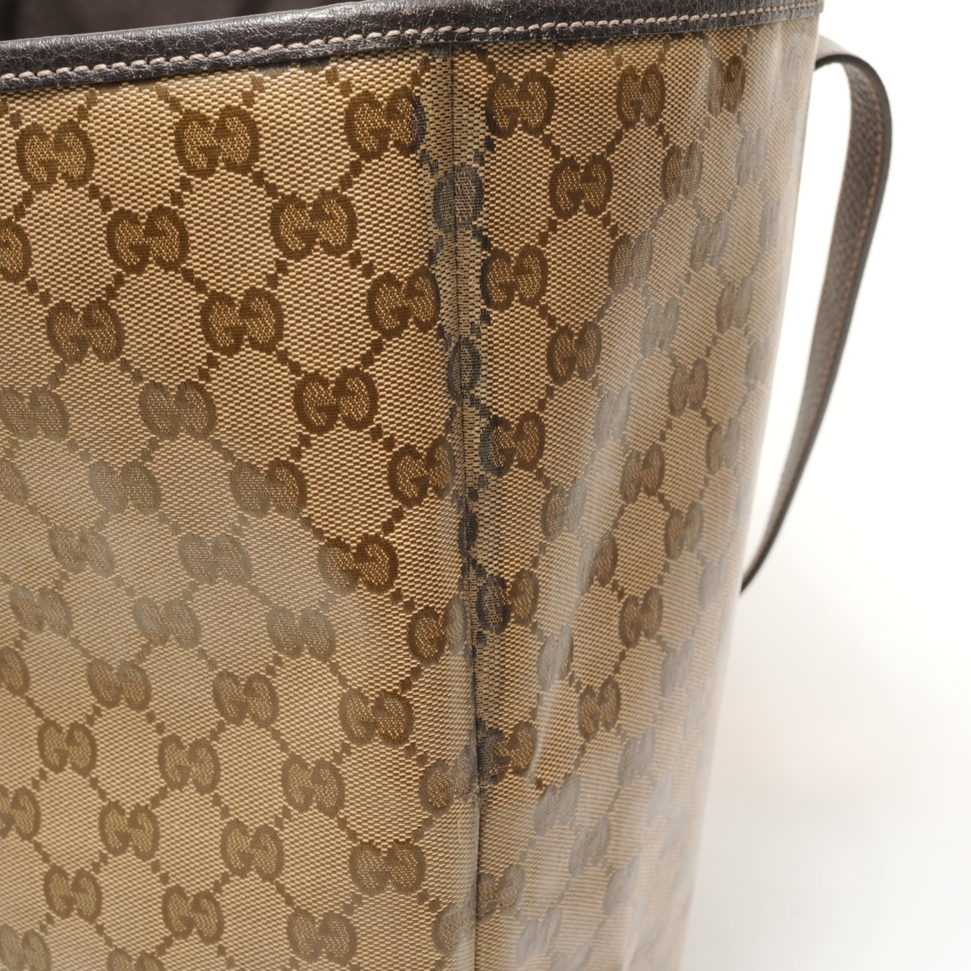 Gucci Gg Crystal Beige Gg Crystal Tote Bag (Pre-Owned)