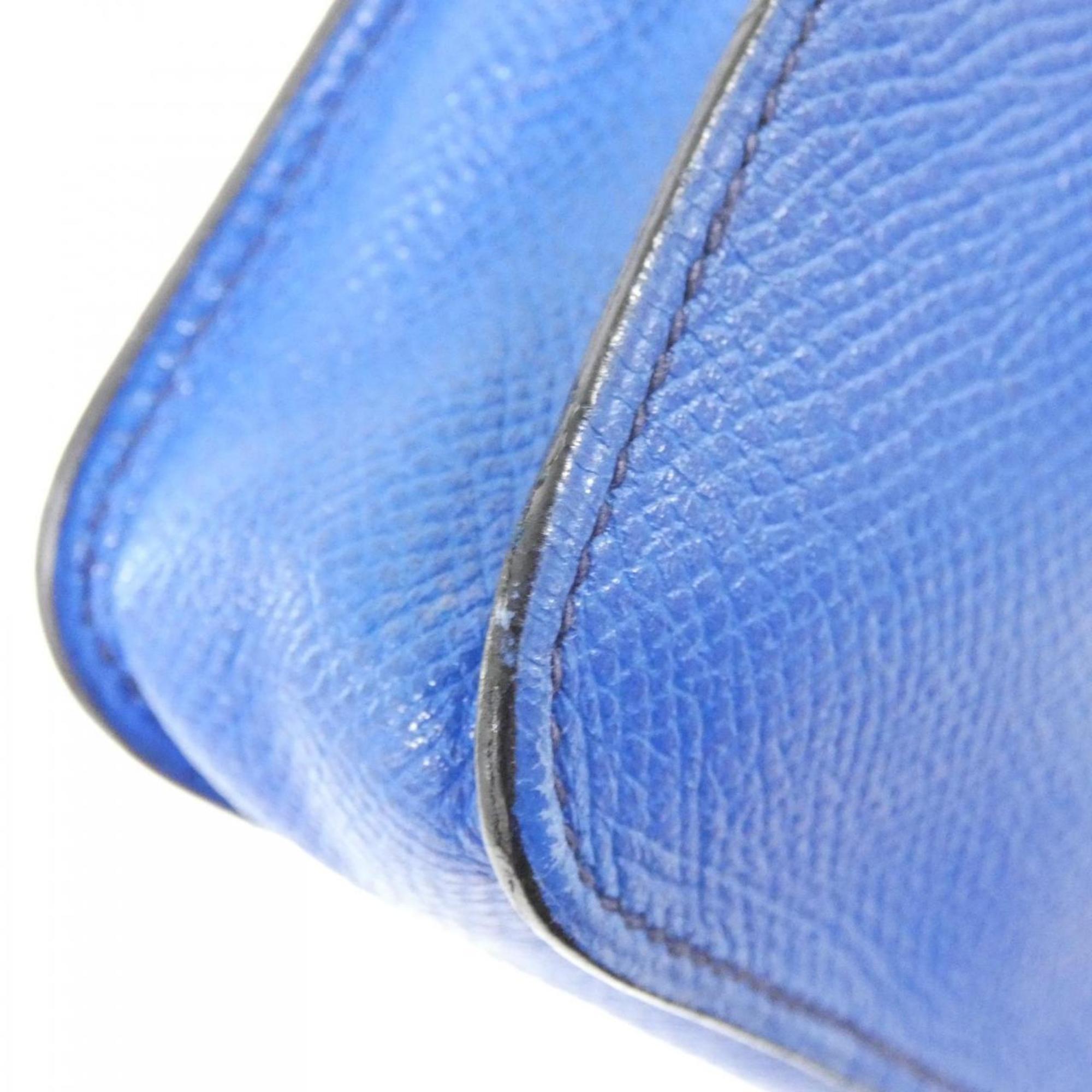 Hermes Blue Courchevel Leather Fanny Pack Pochette (Pre-Owned)