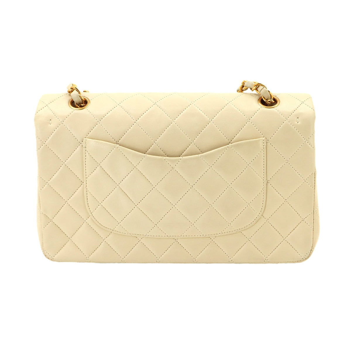 Chanel Beige Leather Handbag Shoulder Bag (Pre-Owned)
