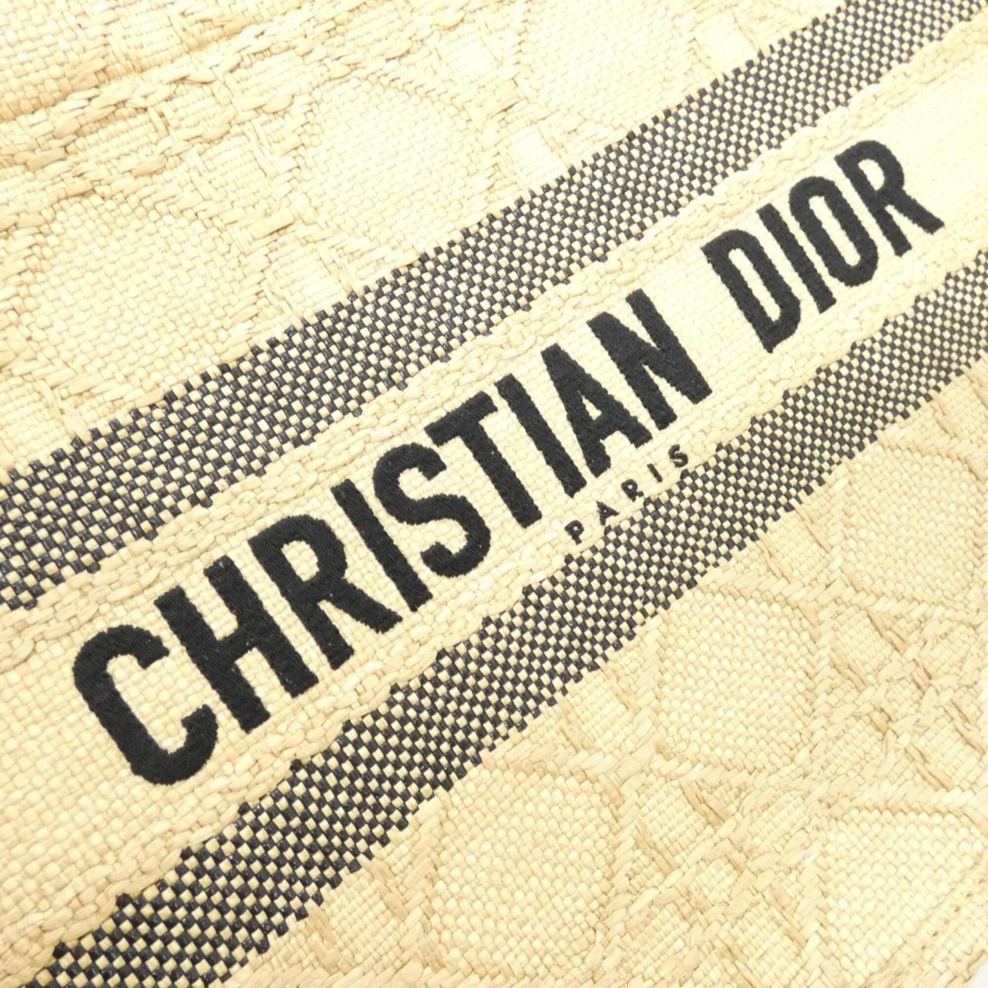 Christian Dior Beige Raffia Handbag (Pre-Owned)