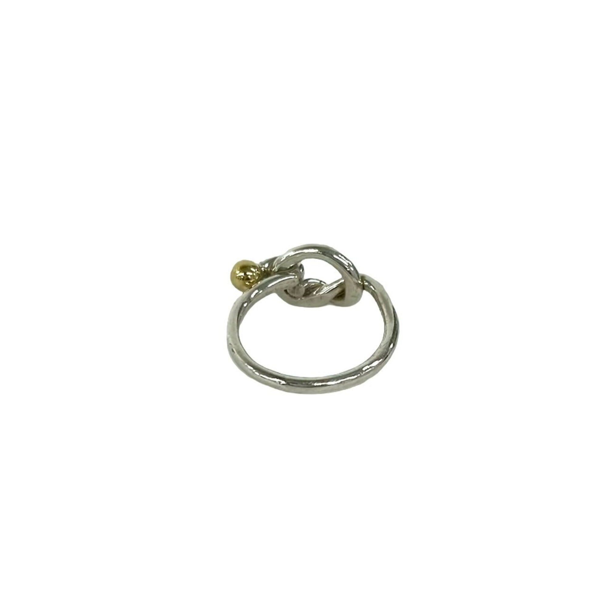 Tiffany Gold Silver Yellow Gold (18K) Silver 925 Band Ring (Pre-Owned)