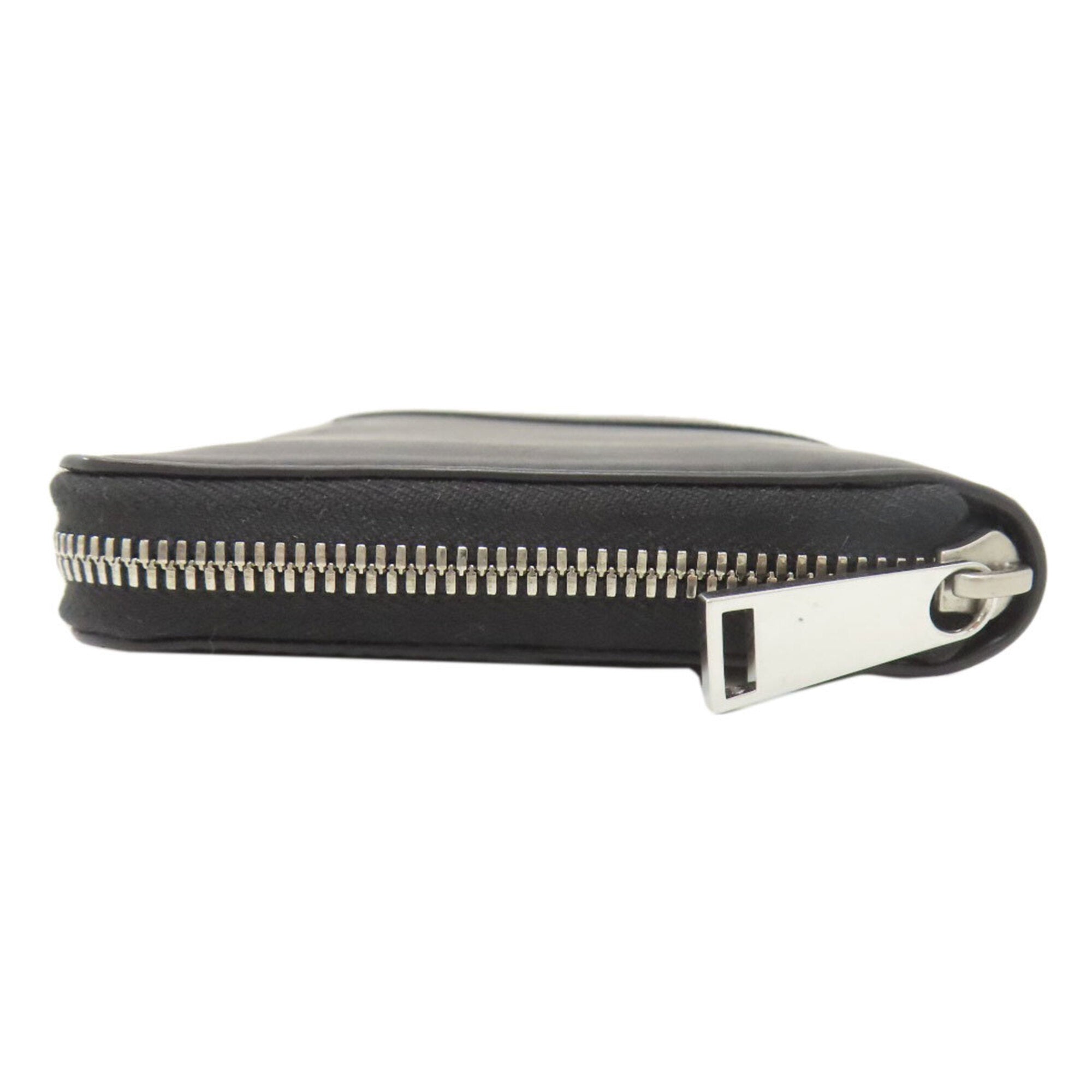 Bottega Veneta Black Leather Long Wallet (Bi-Fold) (Pre-Owned)