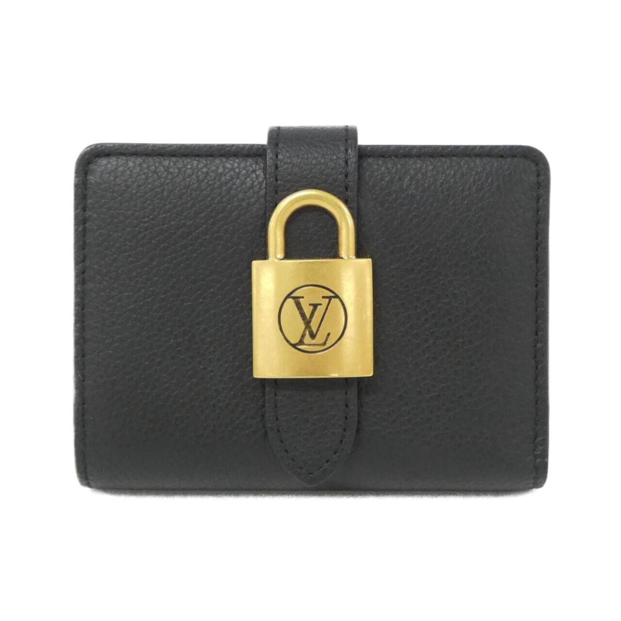 Louis Vuitton Black Leather Wallet (Bi-Fold) (Pre-Owned)