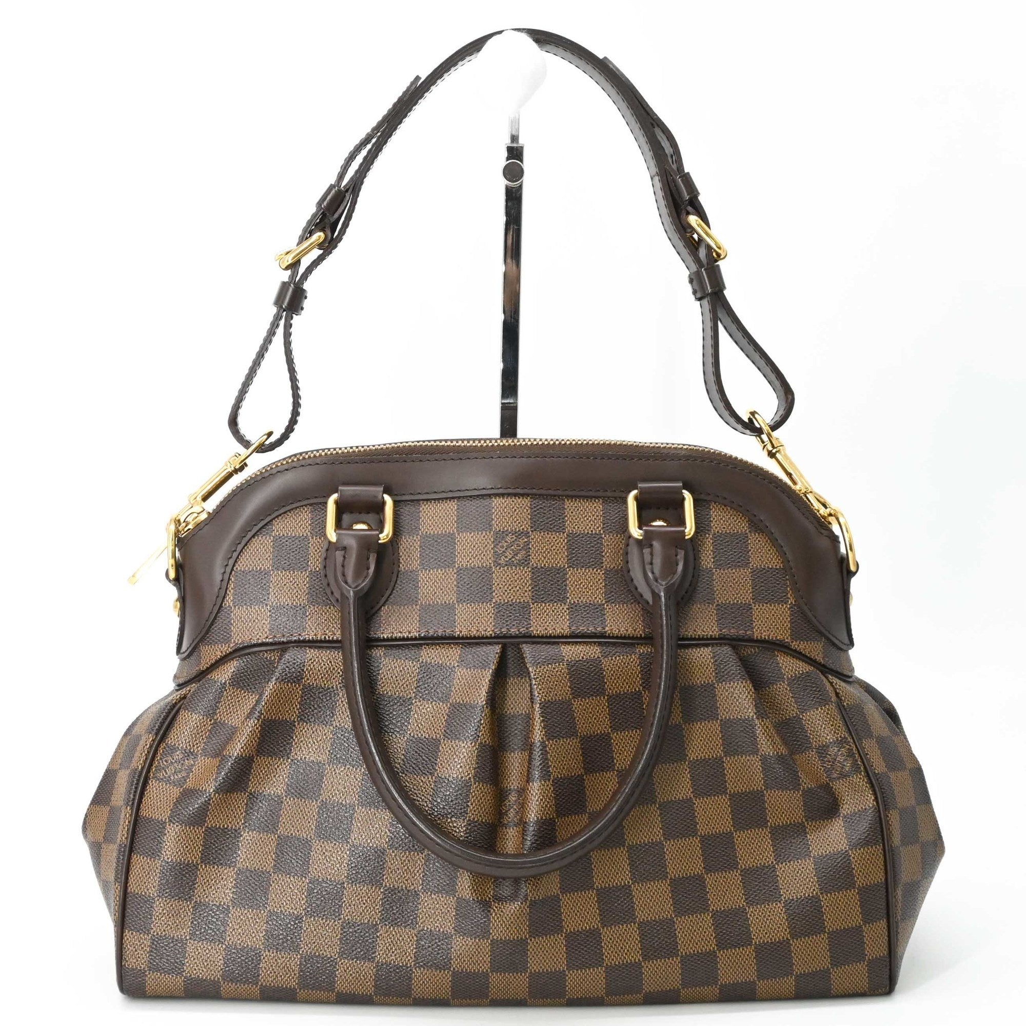 Louis Vuitton Brown Damier Canvas Ebene Damier Canvas Handbag Shoulder Bag (Pre-Owned)