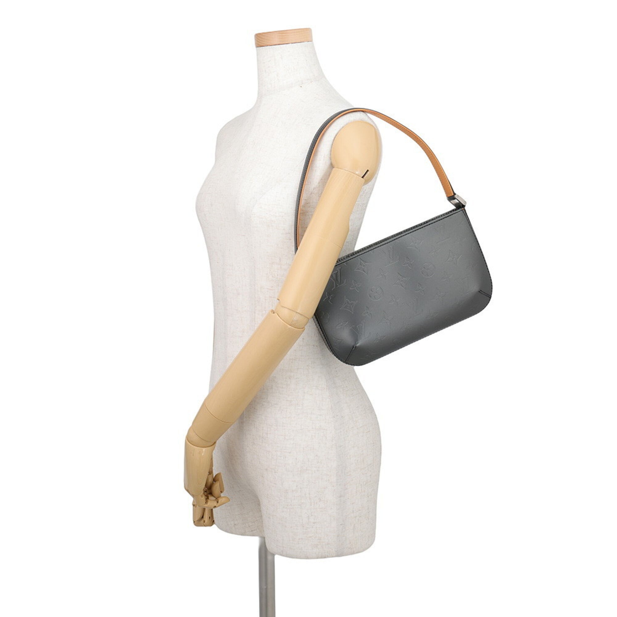 Louis Vuitton Monogram Mat Black Noir Monogram Mat Handbag Shoulder Bag (Pre-Owned)