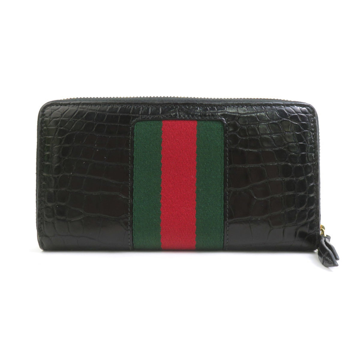 Gucci Black Leather Long Bill Wallet (Bi-Fold) (Pre-Owned)