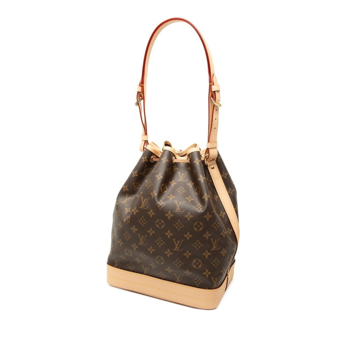 Louis Vuitton Beige Brown Pvc Leather Shoulder Bag Tote Bag (Pre-Owned)