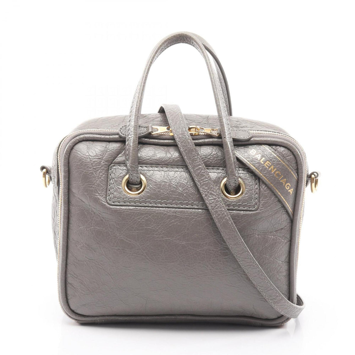Balenciaga Gray Leather Handbag (Pre-Owned)