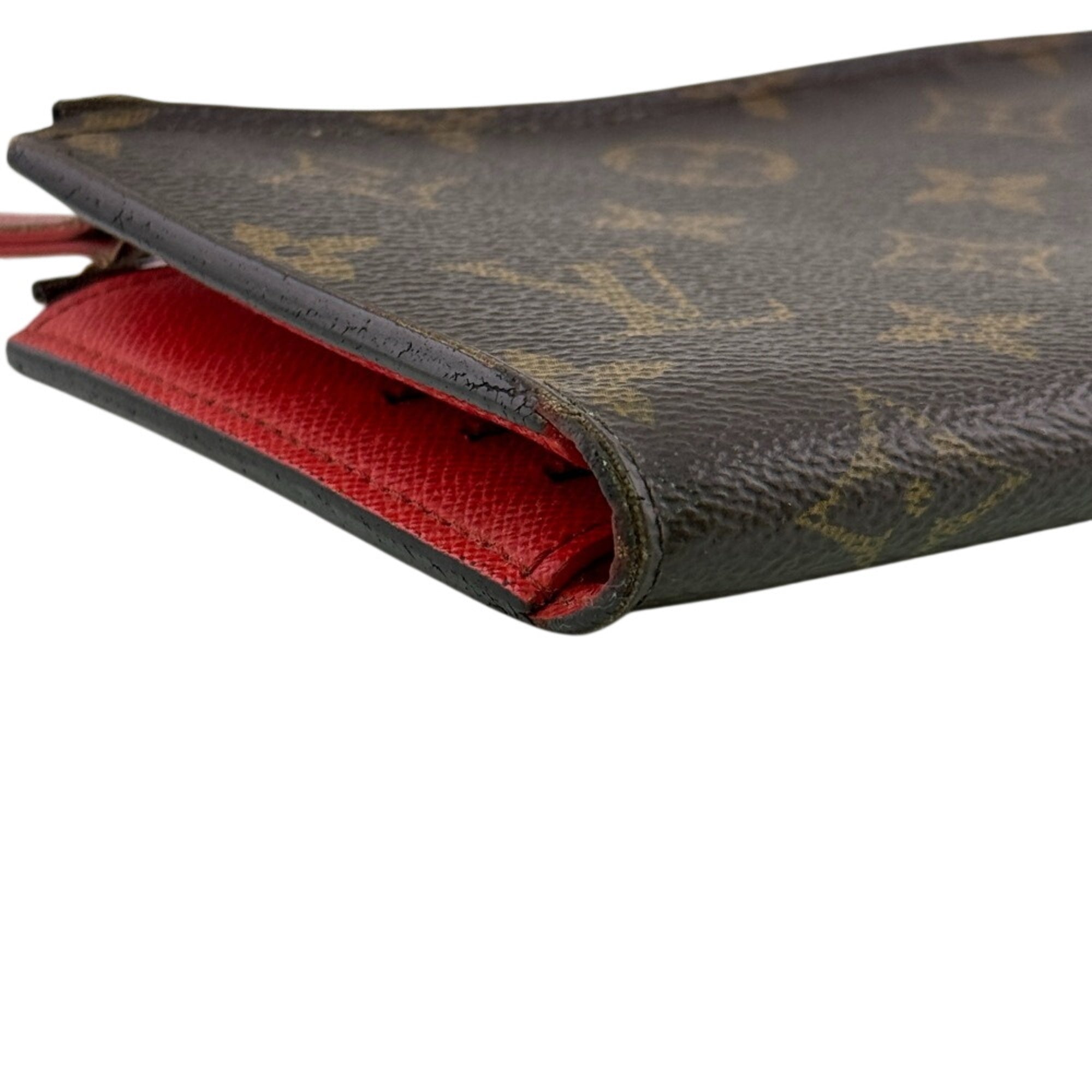 Louis Vuitton Monogram Brown Coquelicots Monogram Monogram Long Wallet (Bi-Fold) (Pre-Owned)