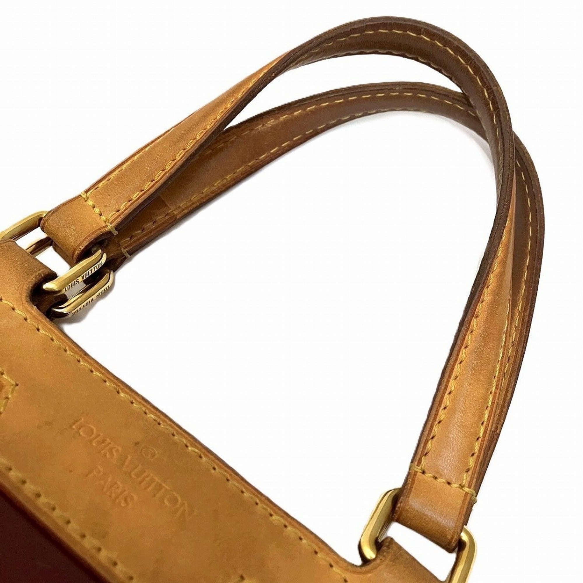 Louis Vuitton Red Color Wine Vernis Leather Handbag (Pre-Owned)