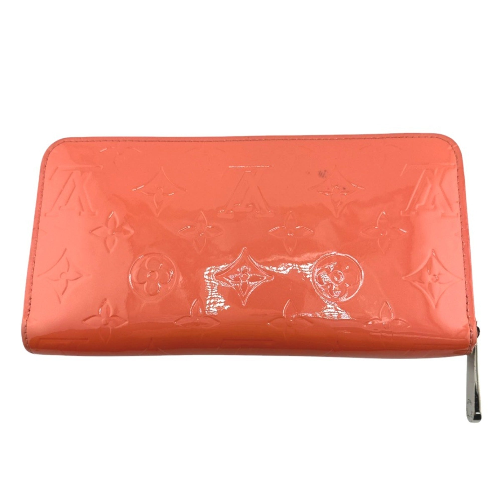 Louis Vuitton Monogram Vernis Rose Litchi Monogram Vernis Long Wallet (Bi-Fold) (Pre-Owned)