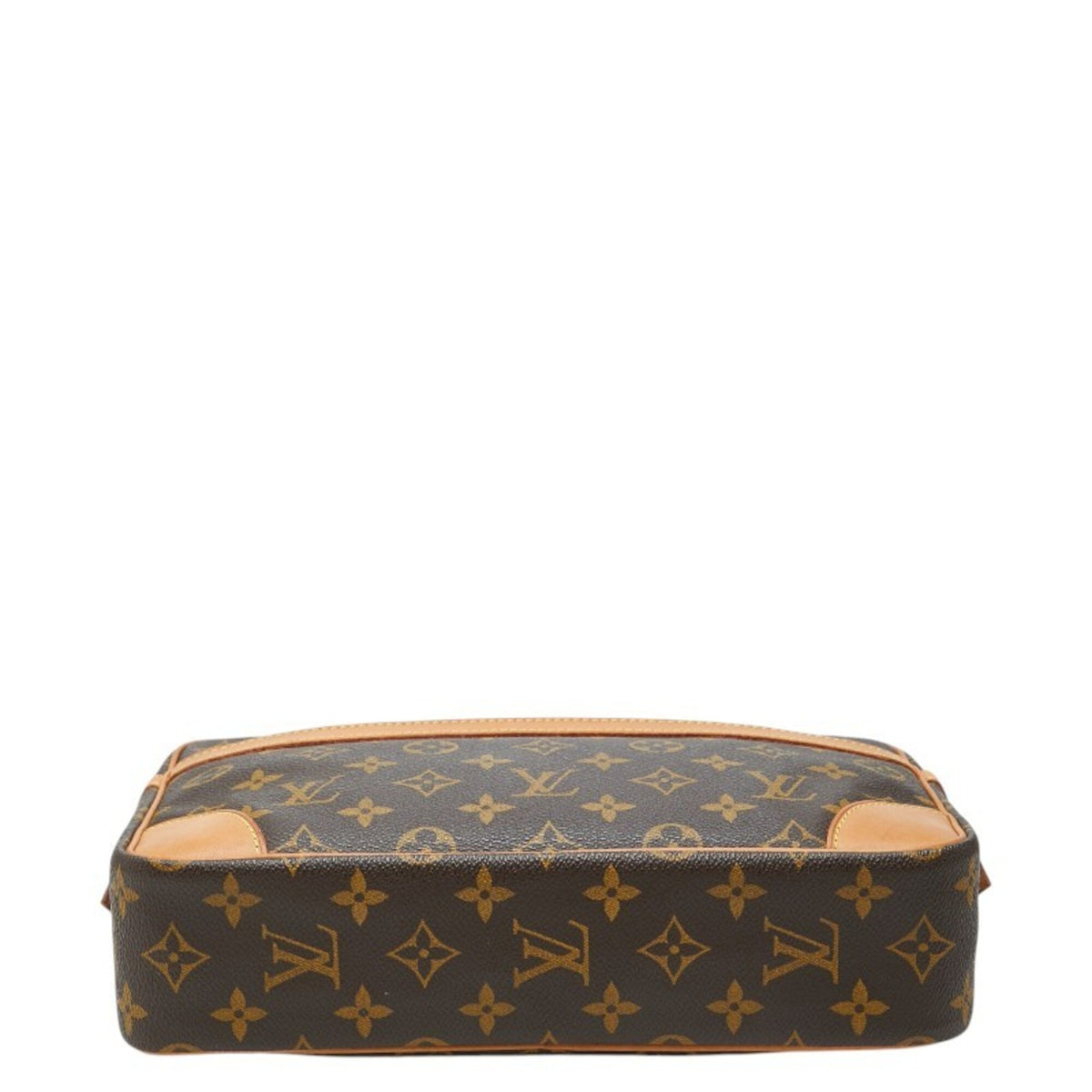Louis Vuitton Brown Pvc Leather Clutch Bag (Pre-Owned)