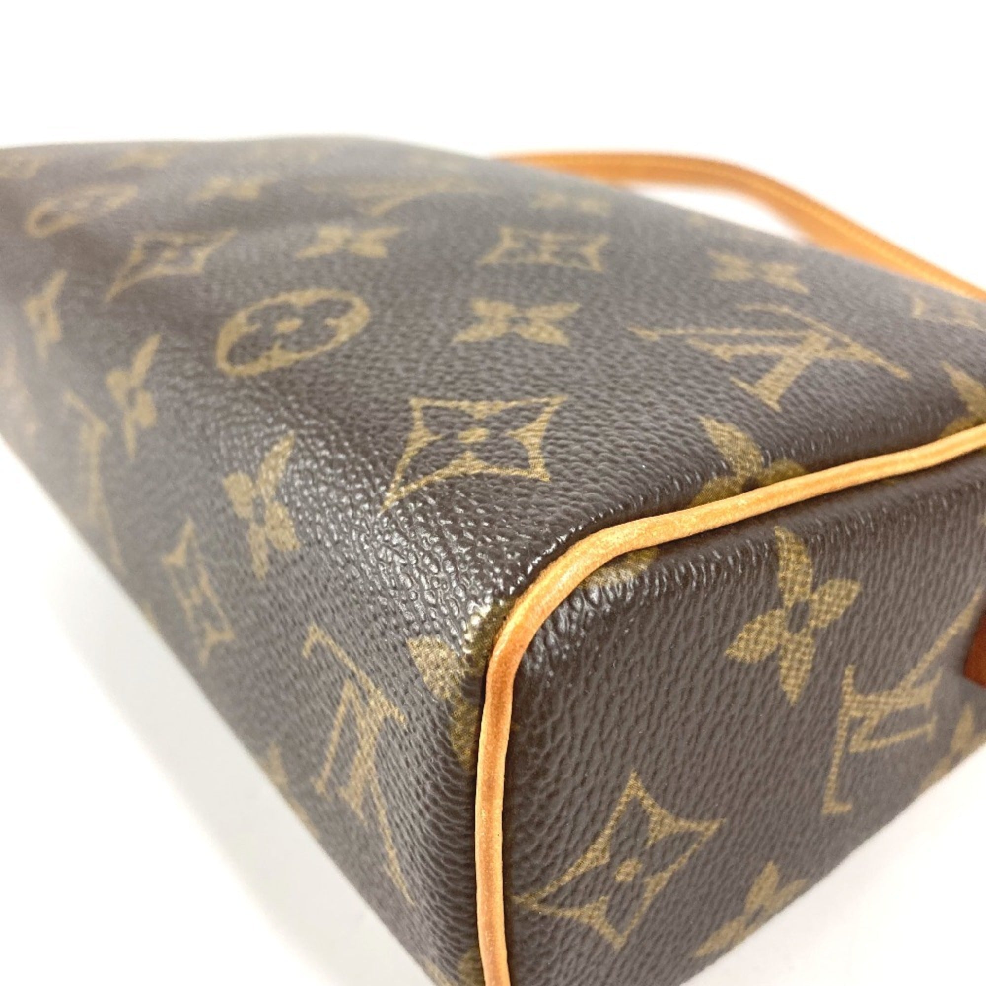 Louis Vuitton Brown Monogram Canvas Handbag Pouch Shoulder Bag (Pre-Owned)