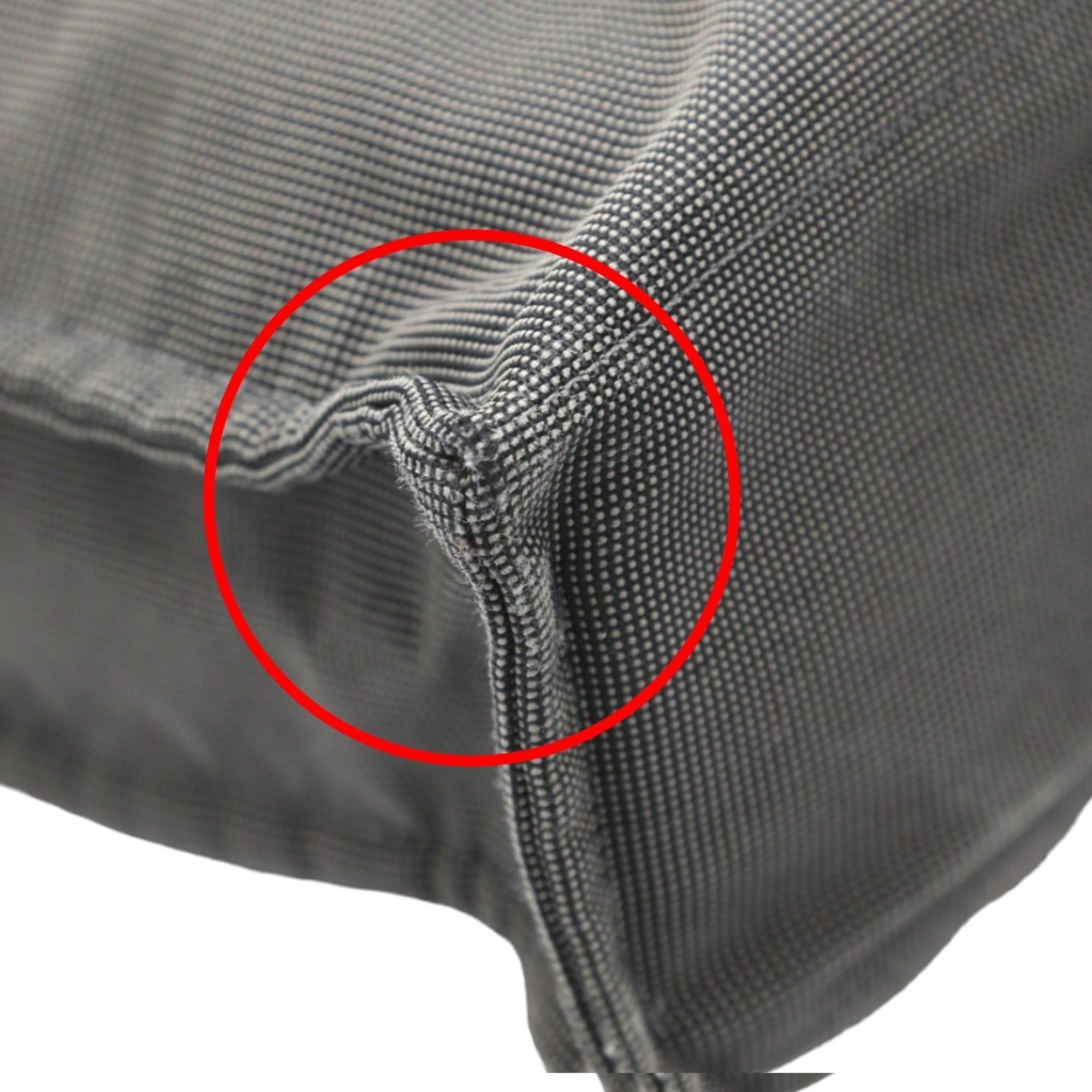 Hermes Her Line Gray Canvas Tote Bag (Pre-Owned)