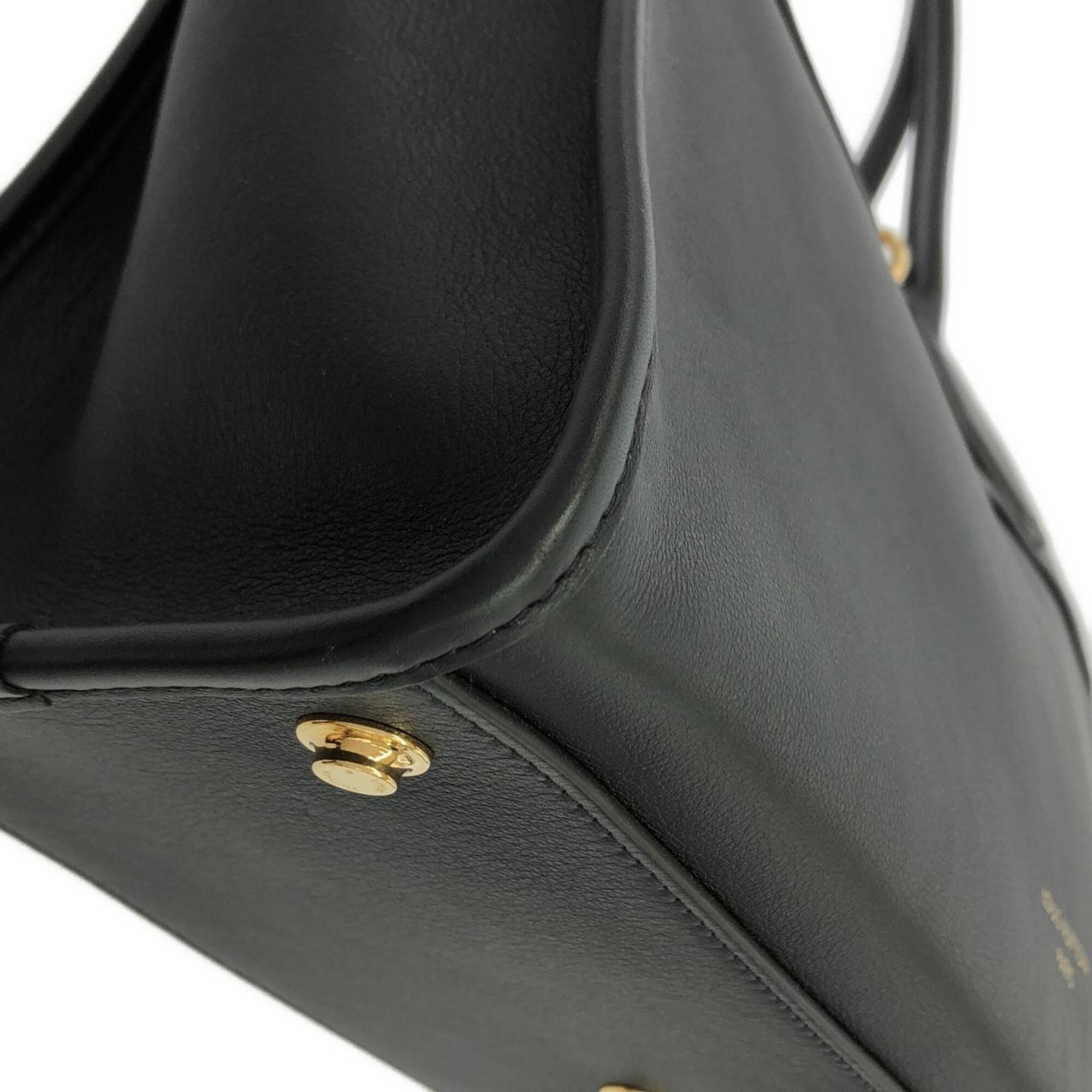 Louis Vuitton Black Leather Pouch Shoulder Bag (Pre-Owned)