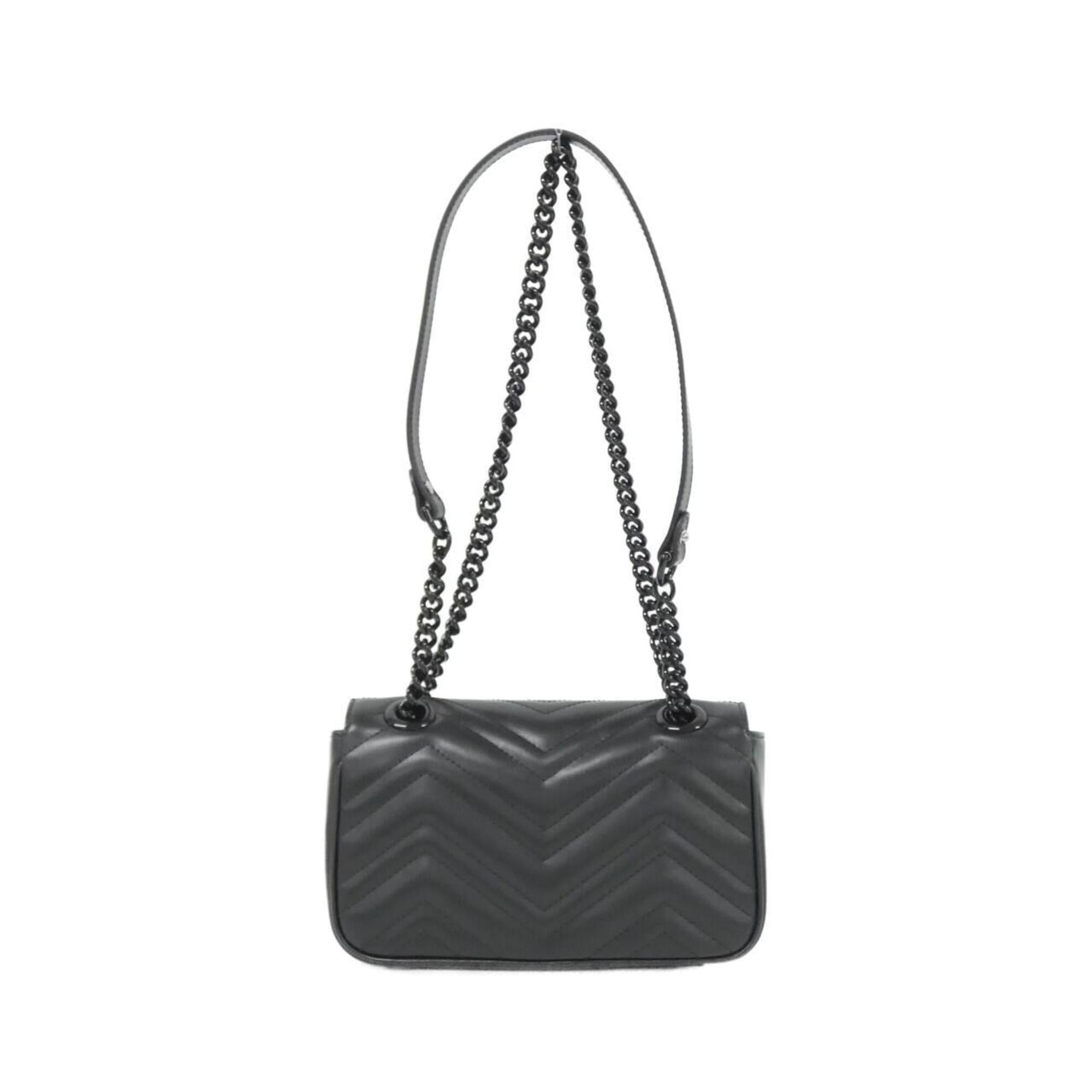 Gucci Black Quilting Leather Shoulder Bag (Pre-Owned)