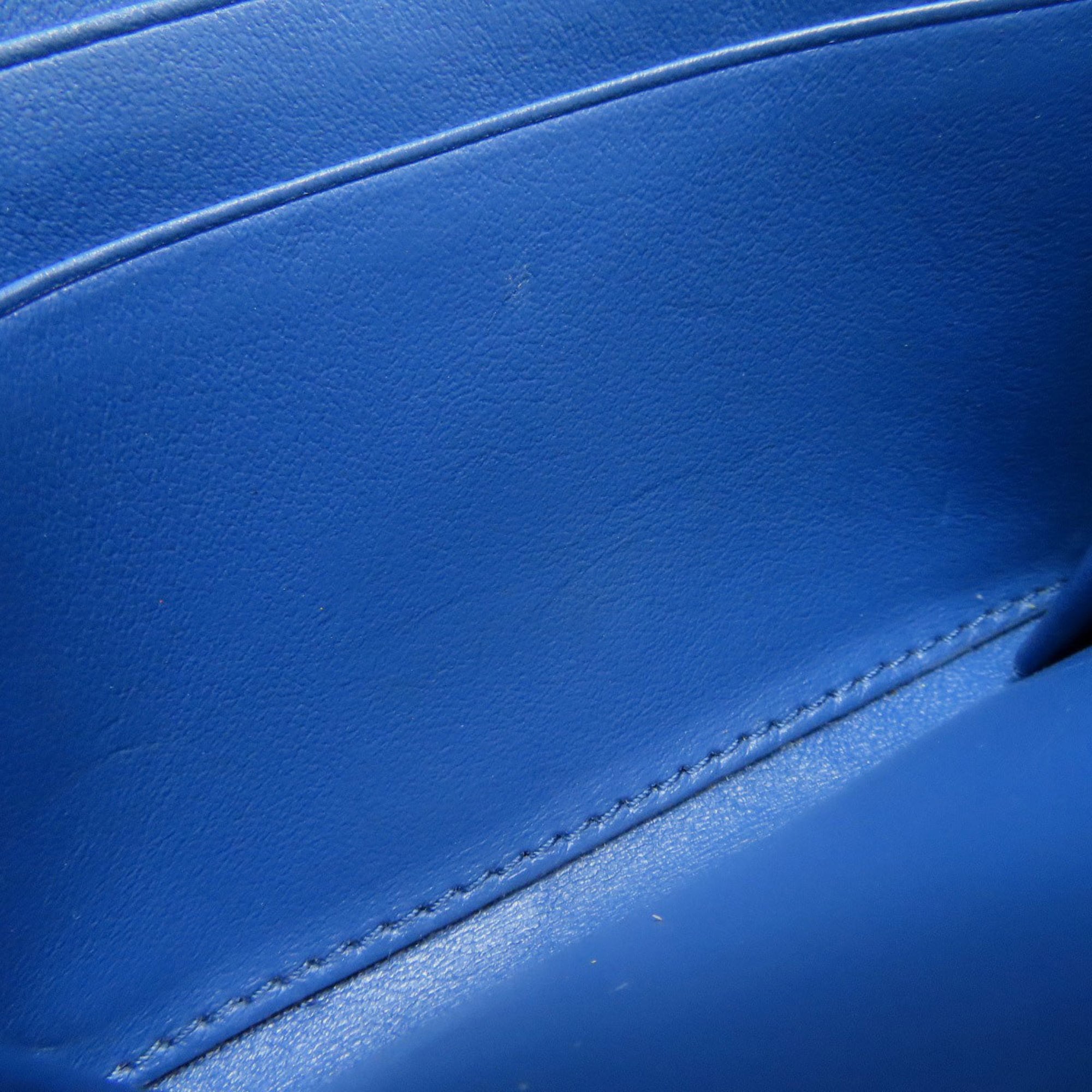 Prada Blue Leather Coin Purse/Coin Case (Pre-Owned)